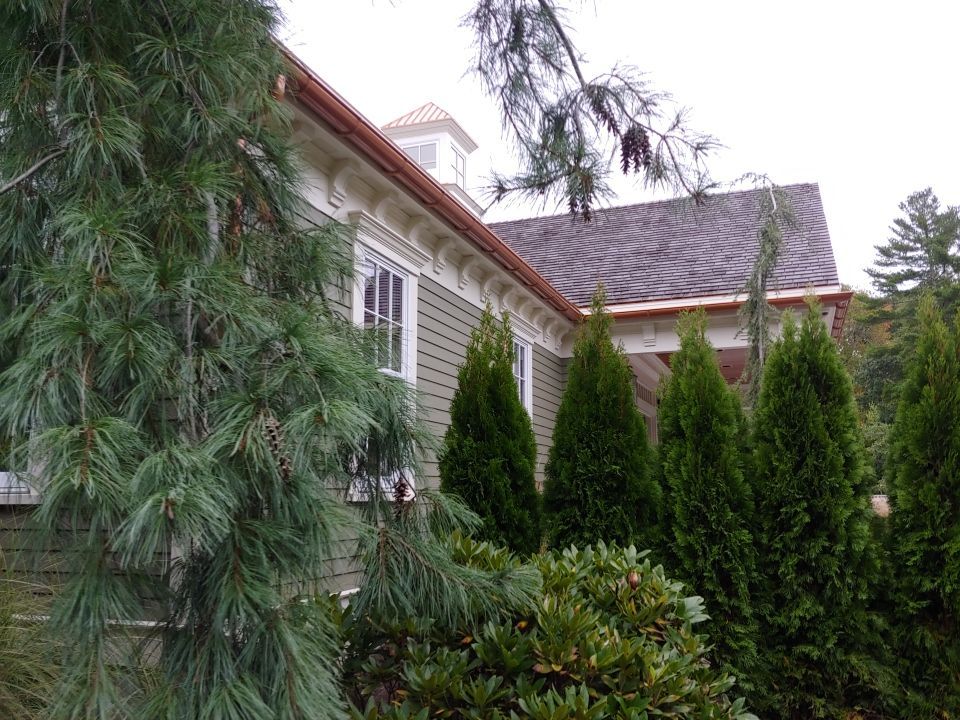 Berkley, MA Gutter Installation using 6" Coppertone Half Round Aluminum Gutter by Gutter Pro Enterprises