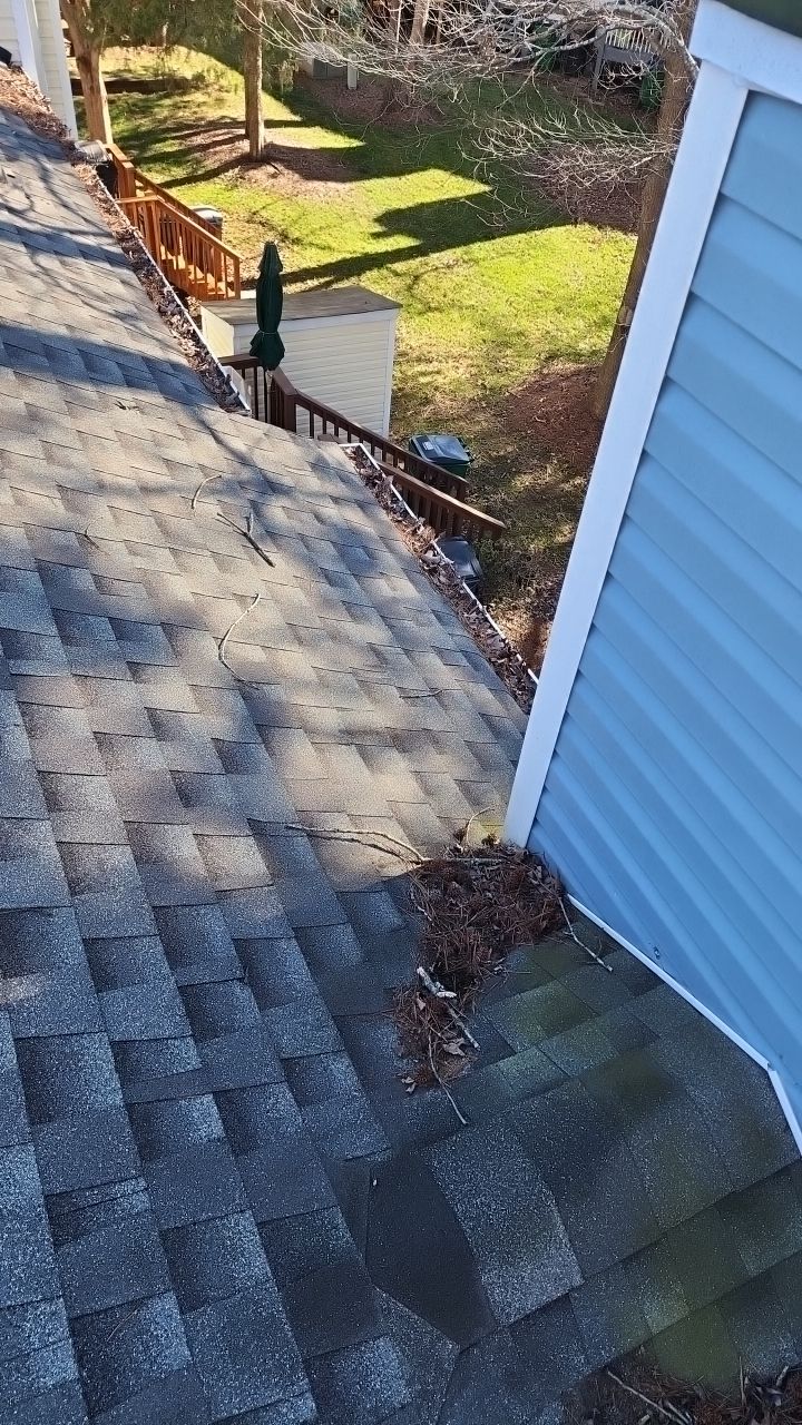 Gutter Cleaning using water by Power Wash Masters LLC