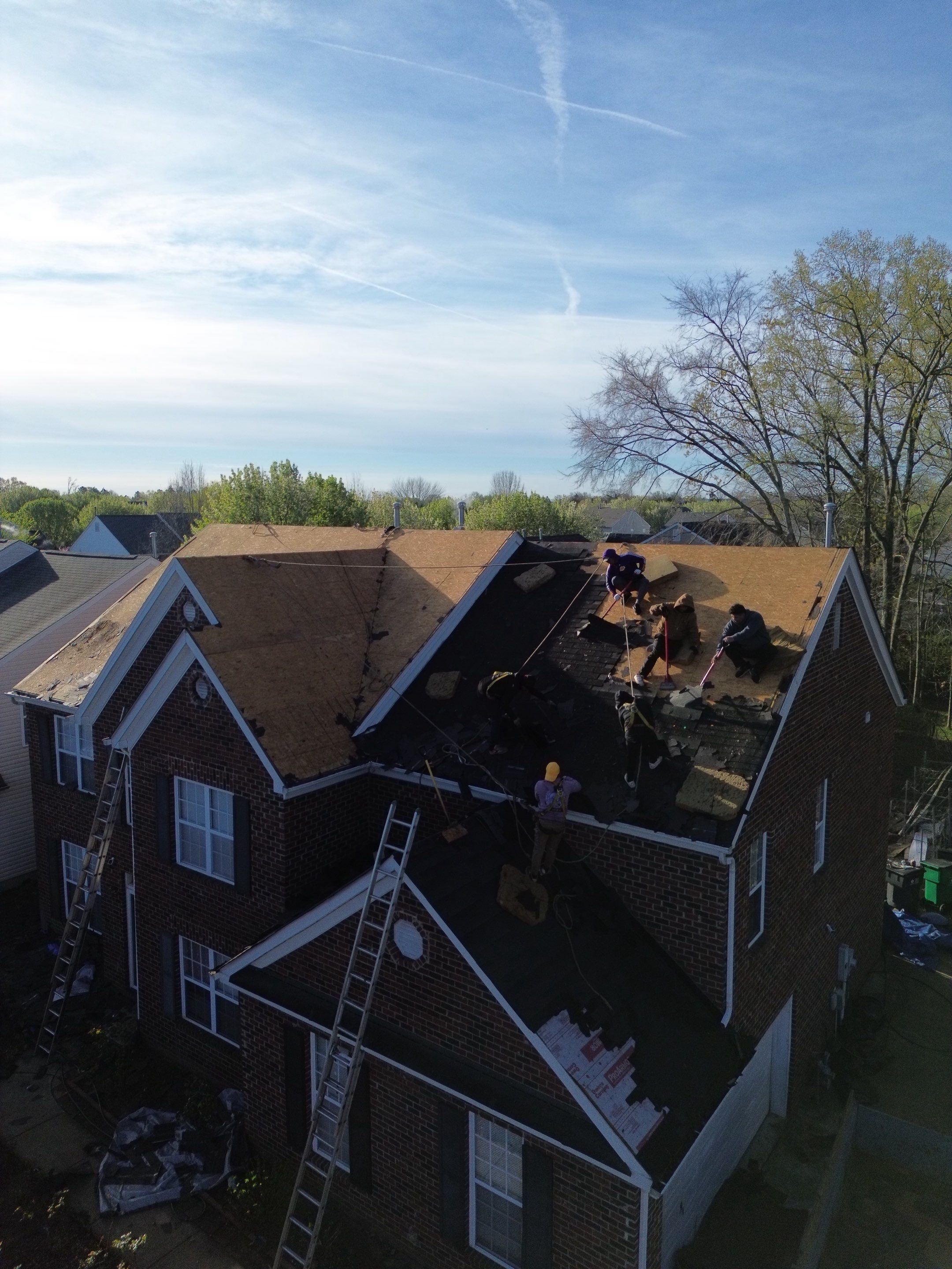 Roof replacement and interior repair by hail and wind damage by Just Brilliant Restoration JBR