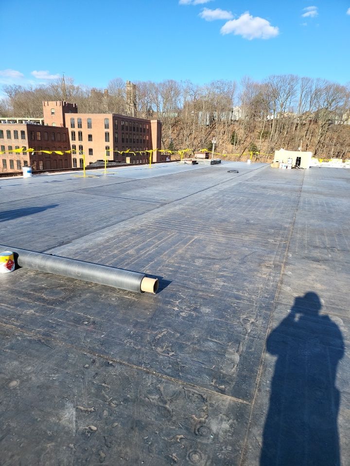 Commercial Roofing Installation using EPDM  by A Plus Exterior