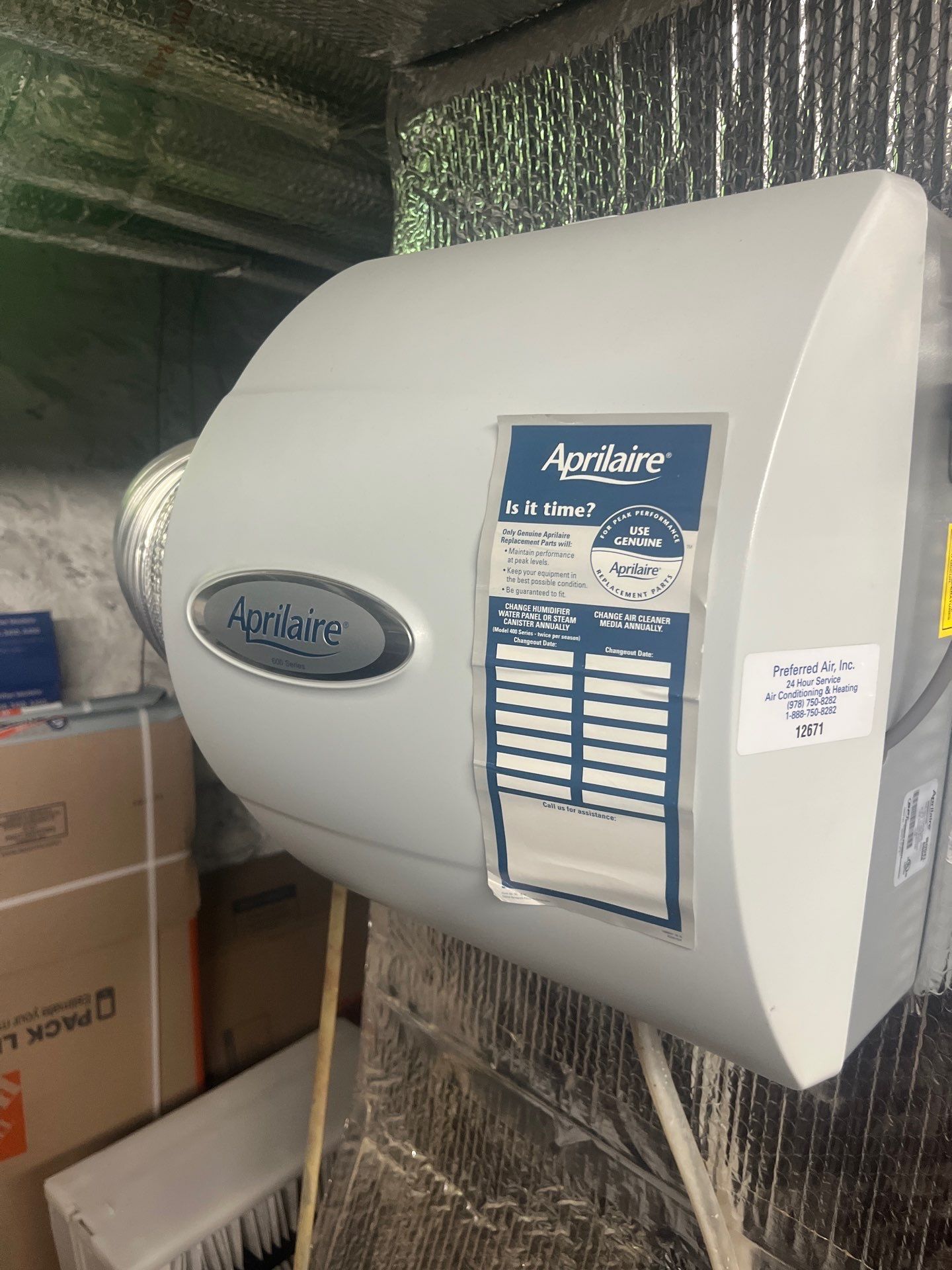 Whole Home Dehumidifier Inspection — Marblehead MA by FAGONE MECHANICAL