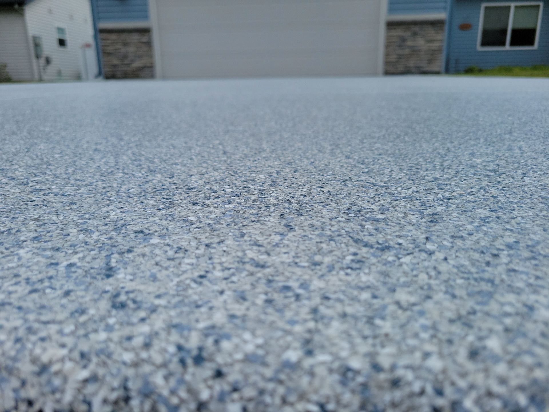 Driveway Transformation using 1/8 Tidal Wave by Croc Coatings, LLC