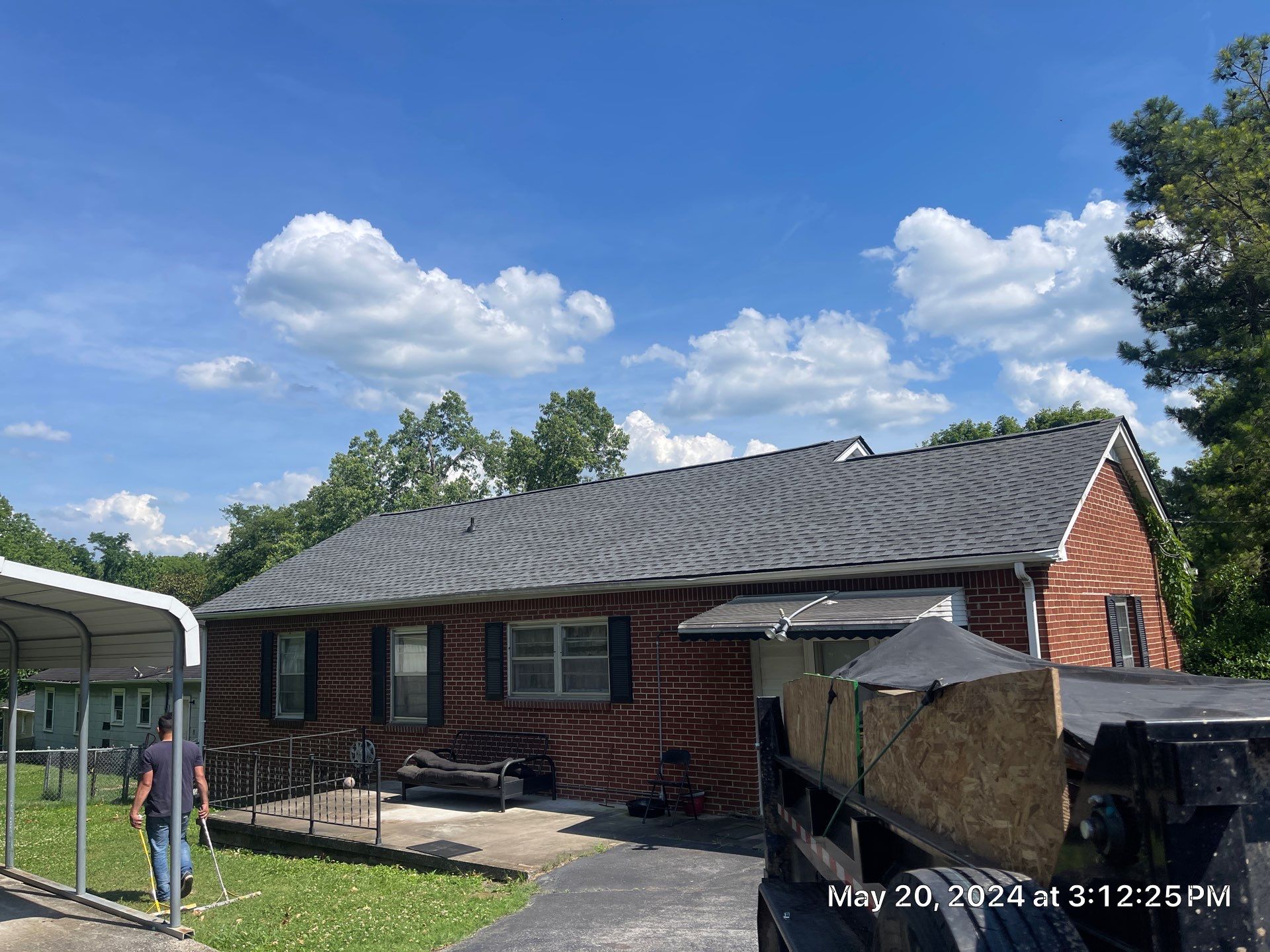 Residential Roofing Installation using GAF Timberline HDZ in Pewter Gray by Undersun Roofing 
