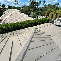 24ga 1.5" Mechanical Seam Sierra Tan by Total Roofing System The Metal Roof Experts