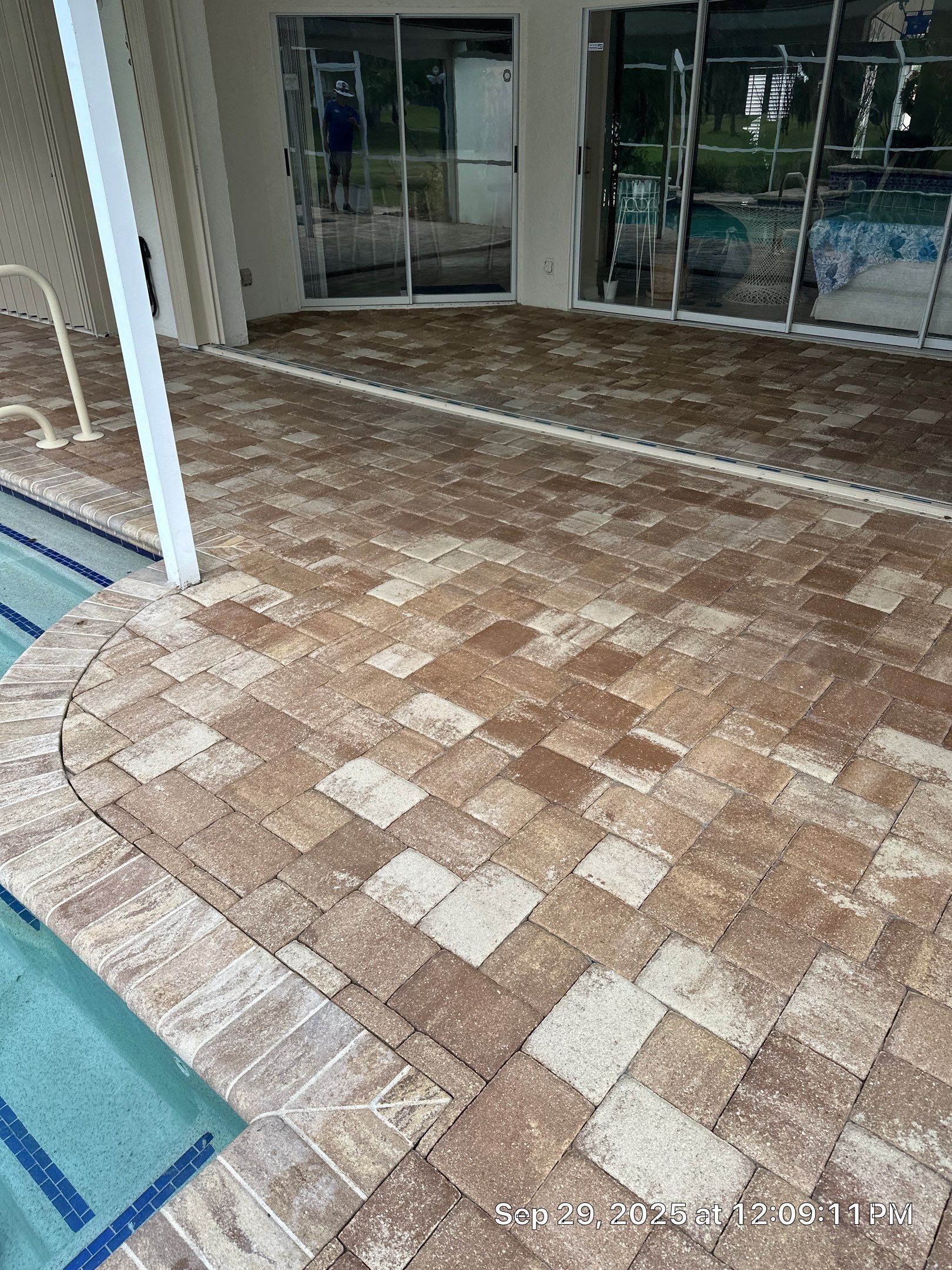 Sun City Center Paver Stripping and Sealing for Pool Deck by Supreme Paver Experts