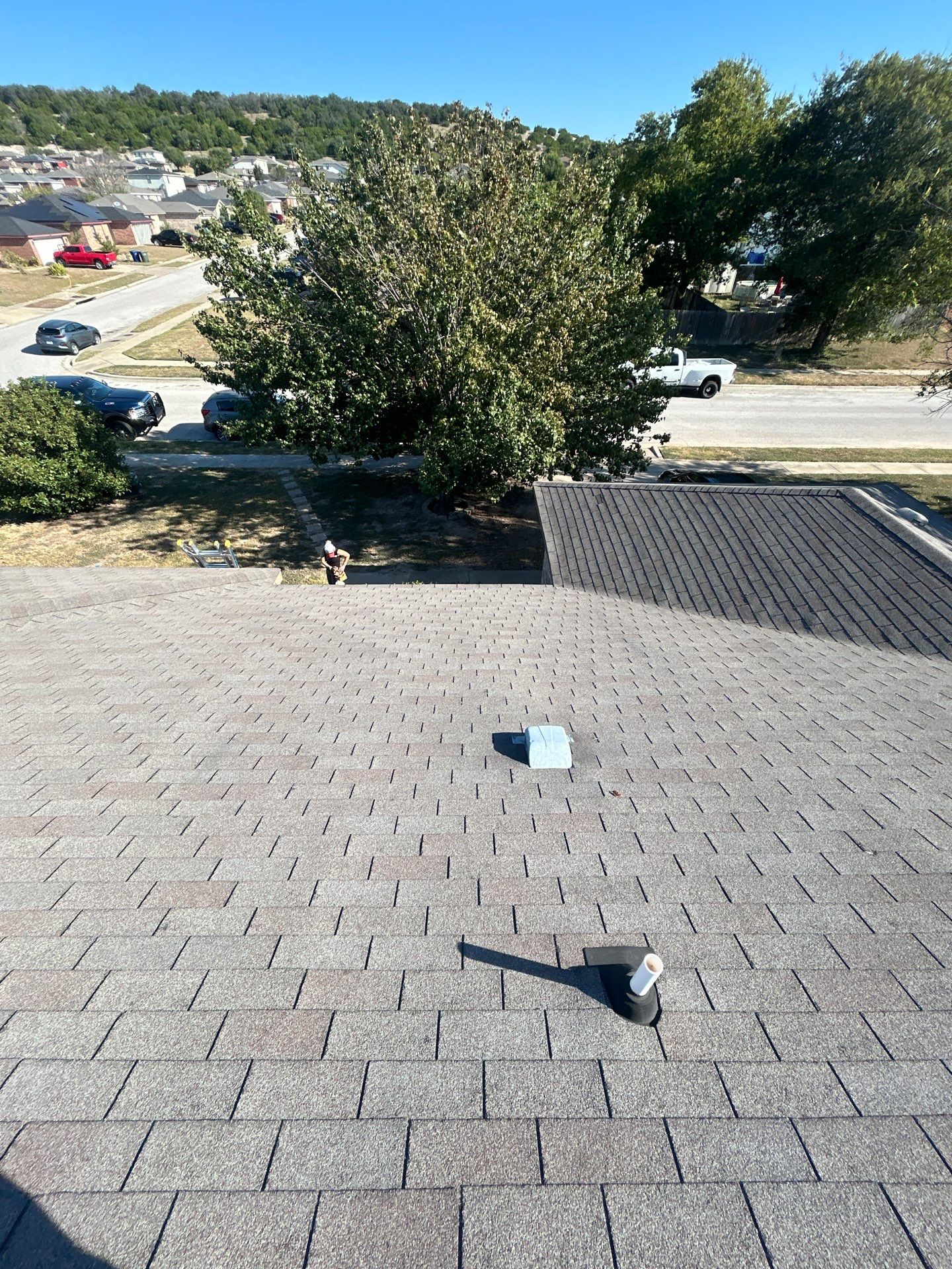Residential Roof Replacement using GAF - HDZ - Charcoal by Action Exteriors Austin
