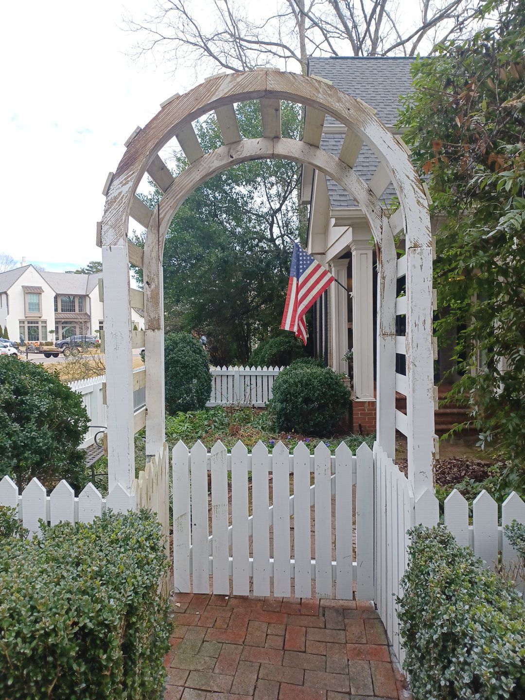 Montcrest - Fence by Pillar and Pine