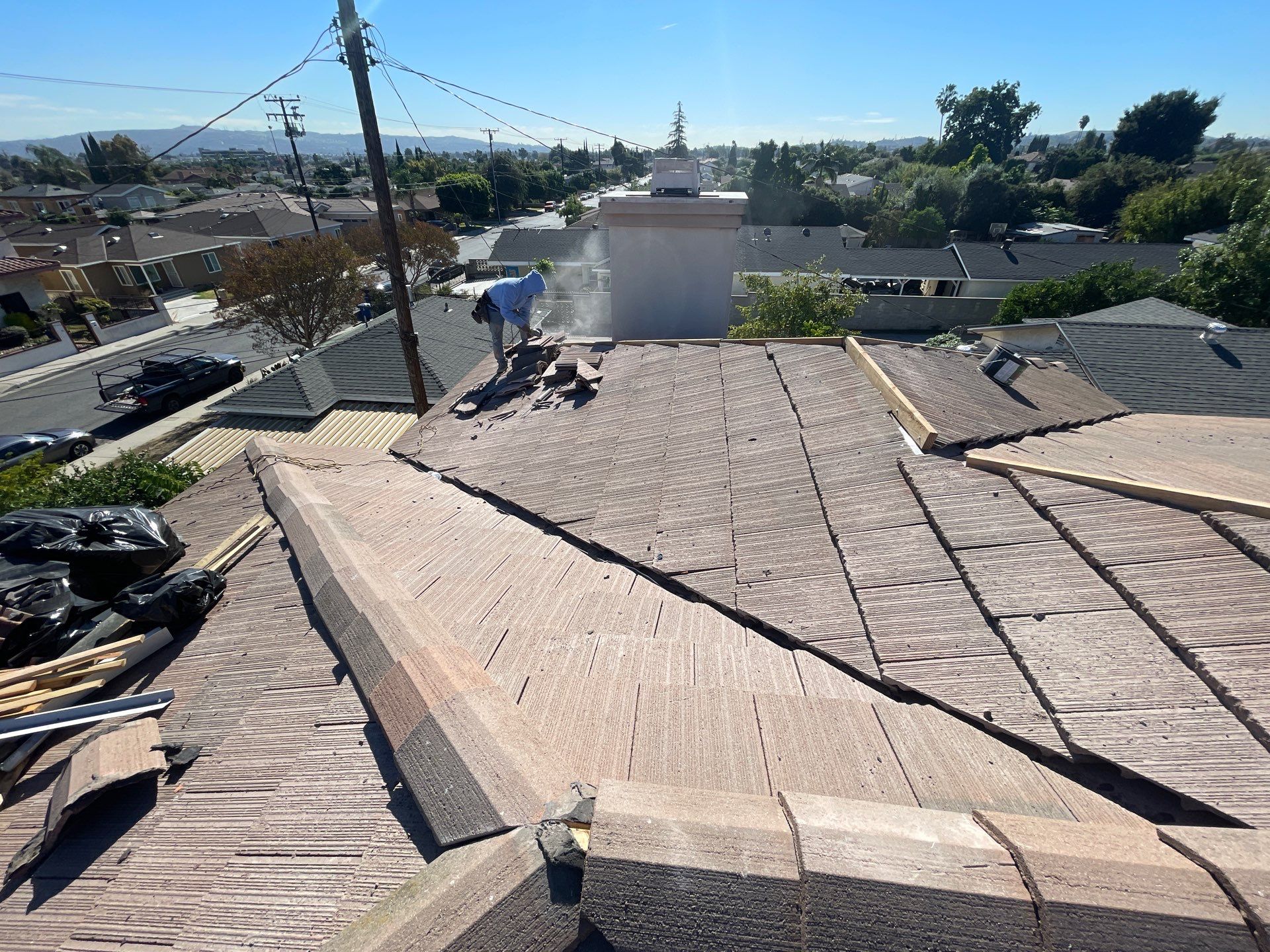 Tile Roof Reset Project - Rosemead CA 91770 by Epic Roof Replacement