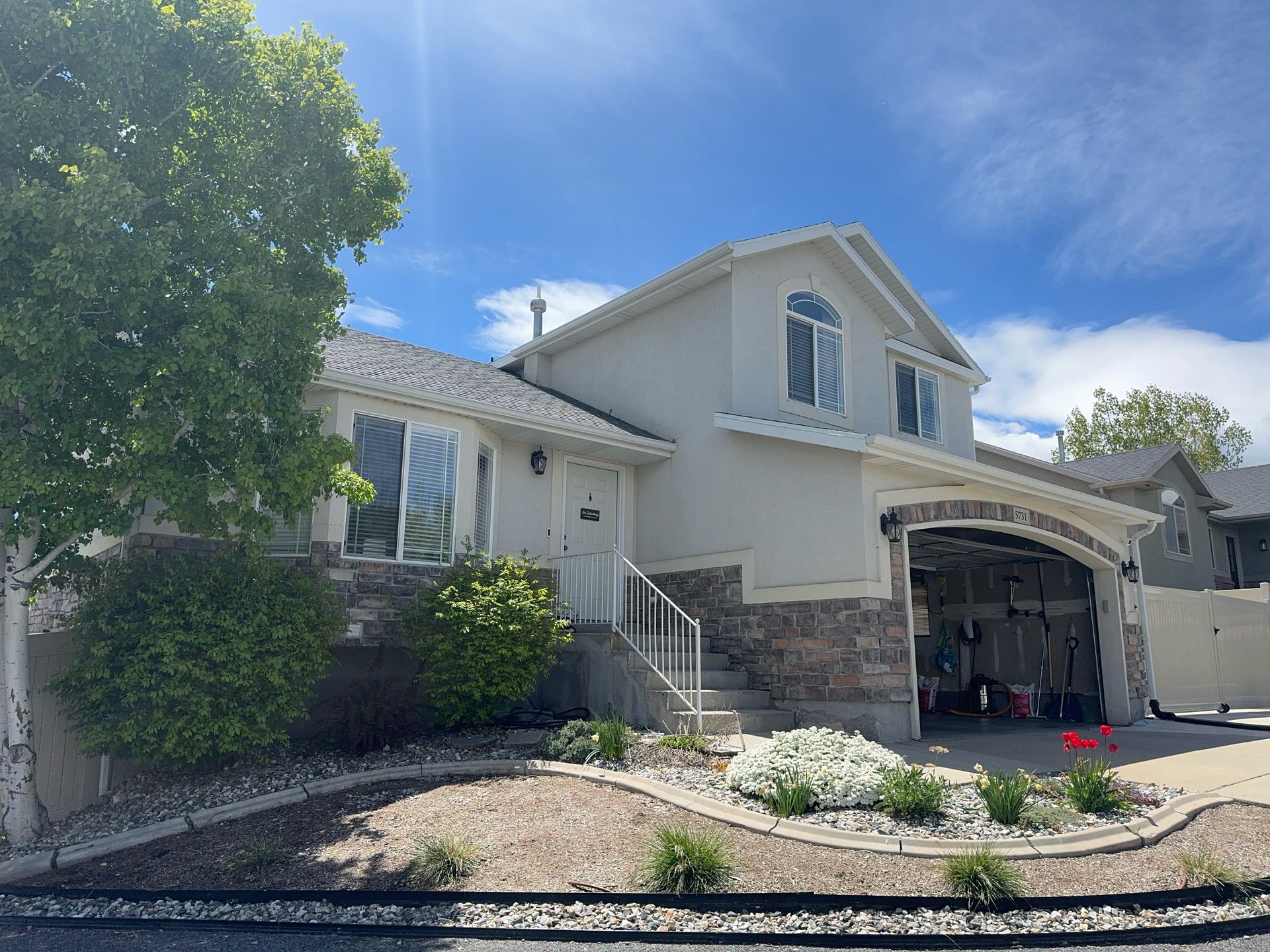 Salt Lake City Area | Stucco to Hardie Conversion | Mixed Profiles & Arctic White by Ideal Siding Utah