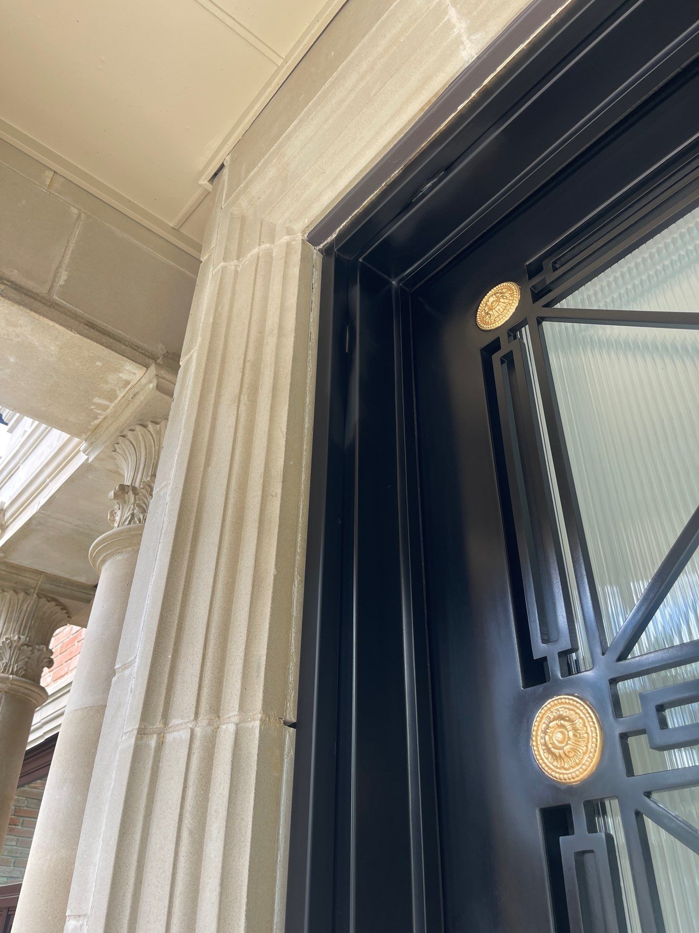 Modern Matte Black Front Door Installation in Dallas by Solara Custom Living