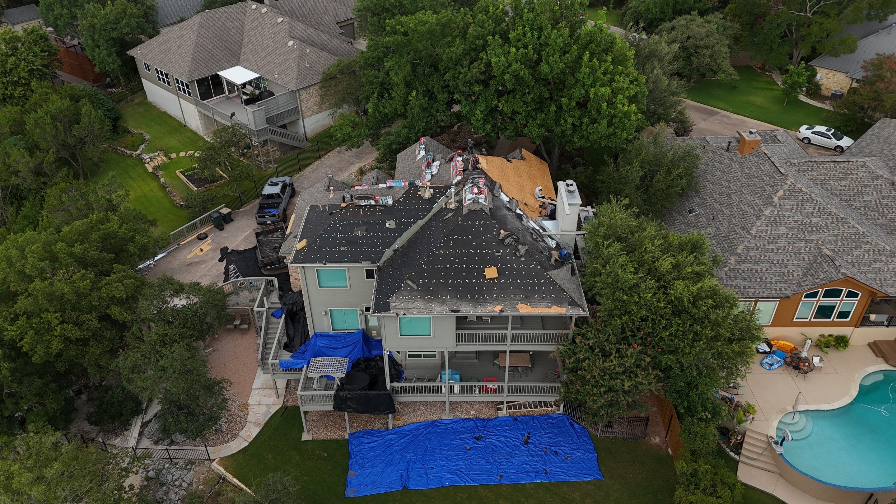 Residential Construction using GAF - UHDZ - Weathered Wood by Action Exteriors Austin