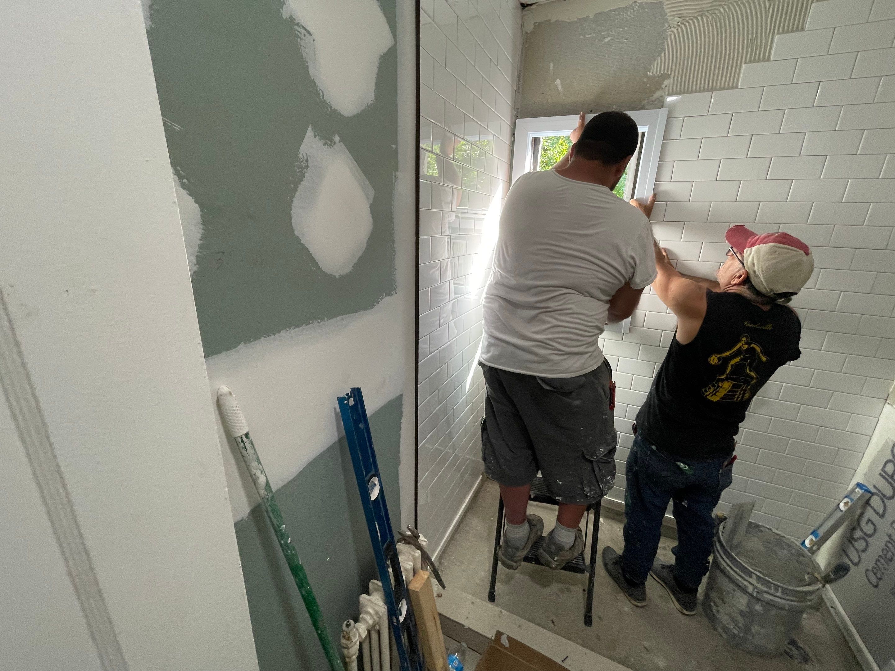 Basement Remodel using Tile by Home Concepts Construction