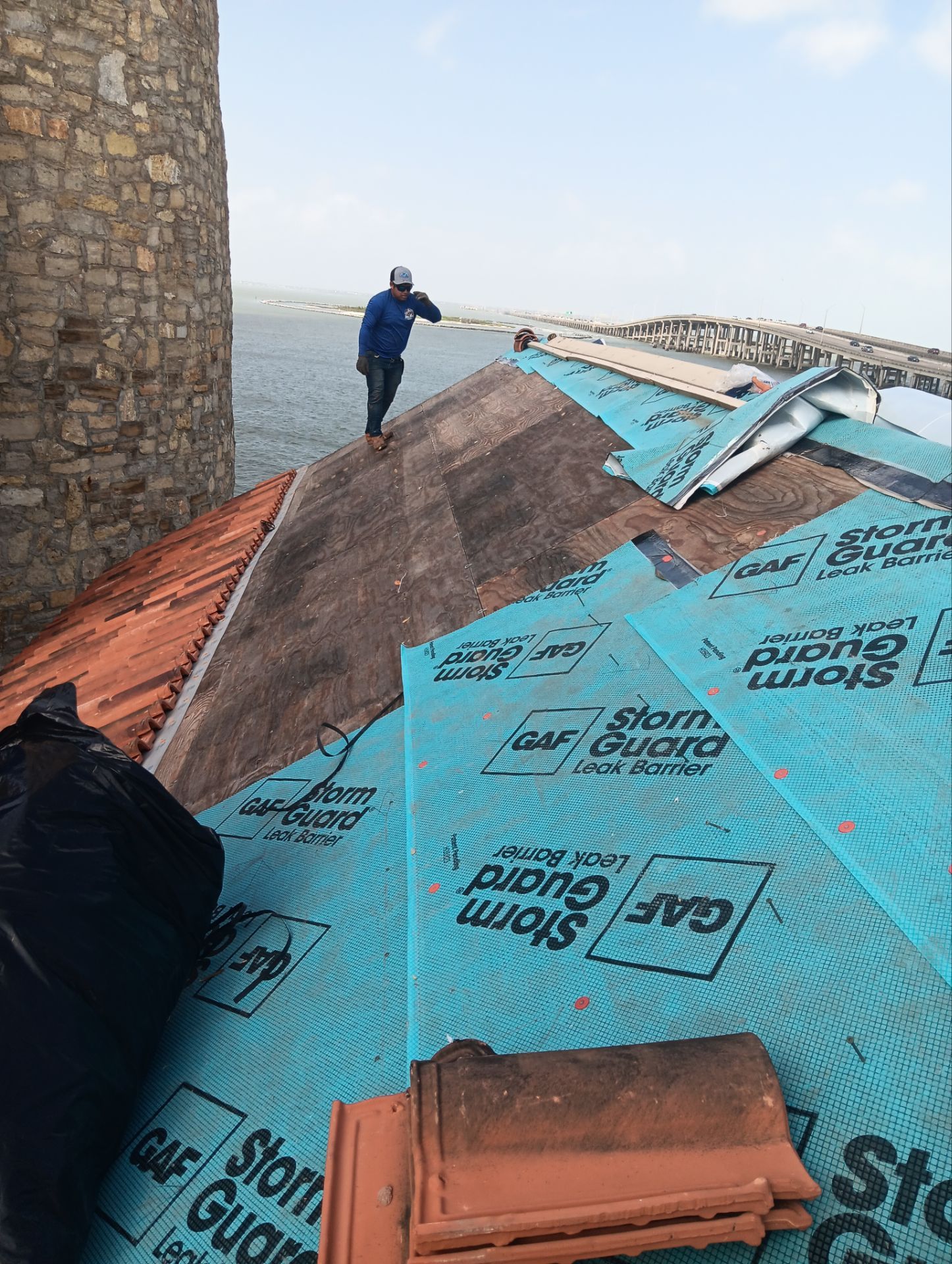 Residential Roofing Repair using tile by Roof Repair Company