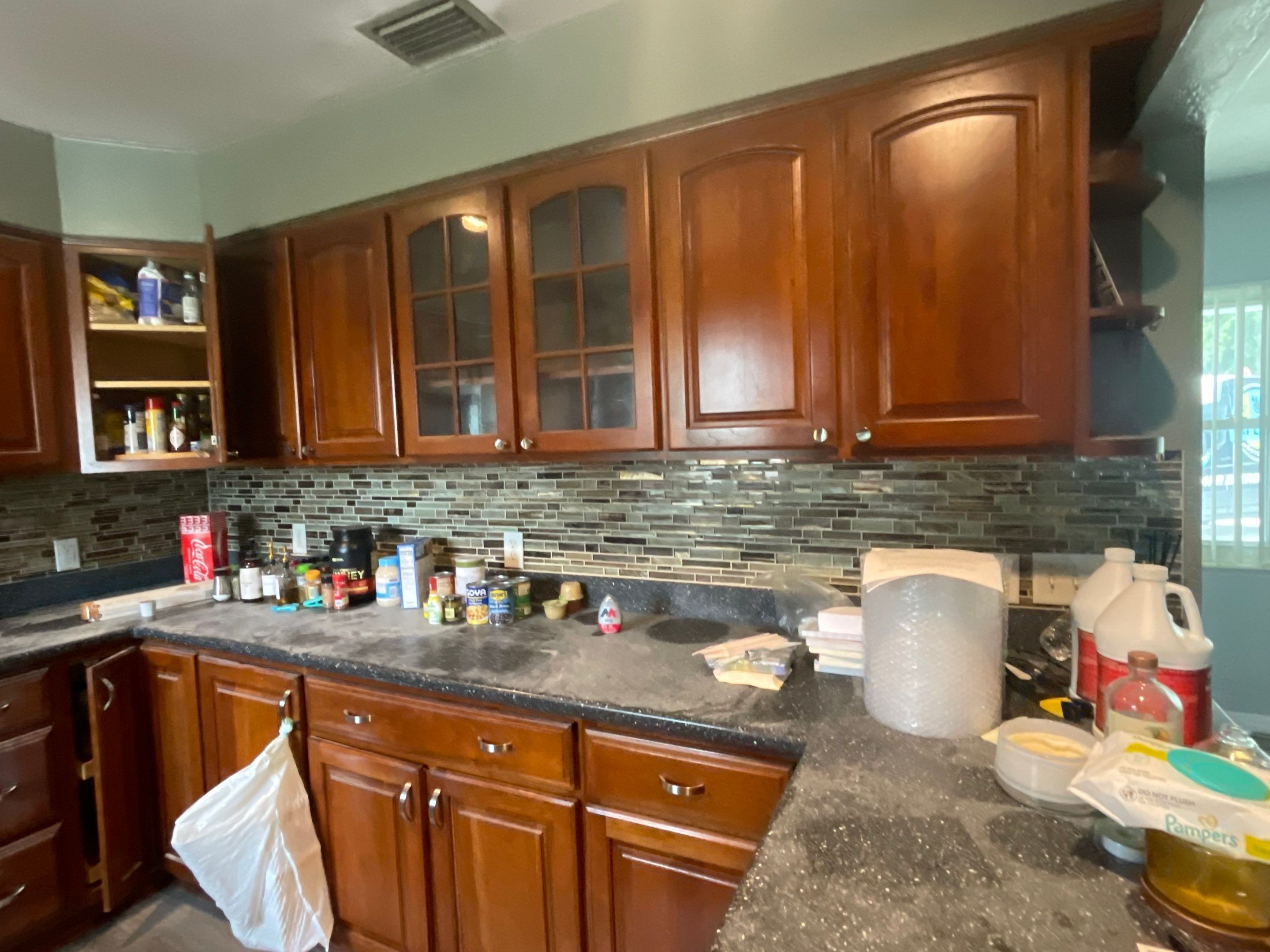 Smoke Damage from stove fire by Bay Coast Restoration 