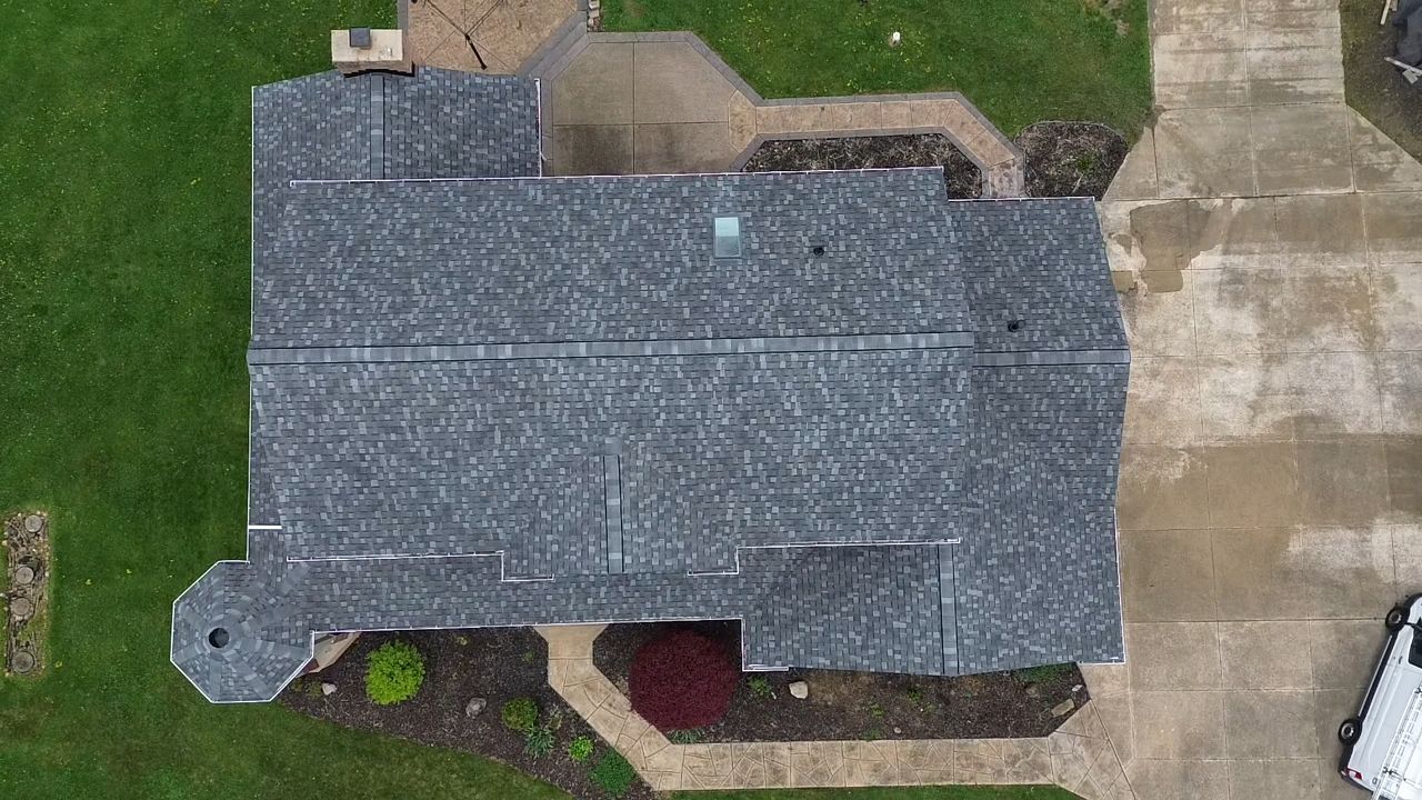 Atlas Pinnacle, Color, Coastal Granite, Drip Edge, Birch White by Eagle Eye Roofing