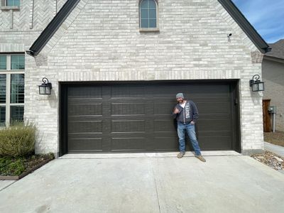 Converting 2 Garage Doors into 1 Big Garage Door using Clopay Insulated Garage Door. LiftMaster Residential Jack Shaft Opener