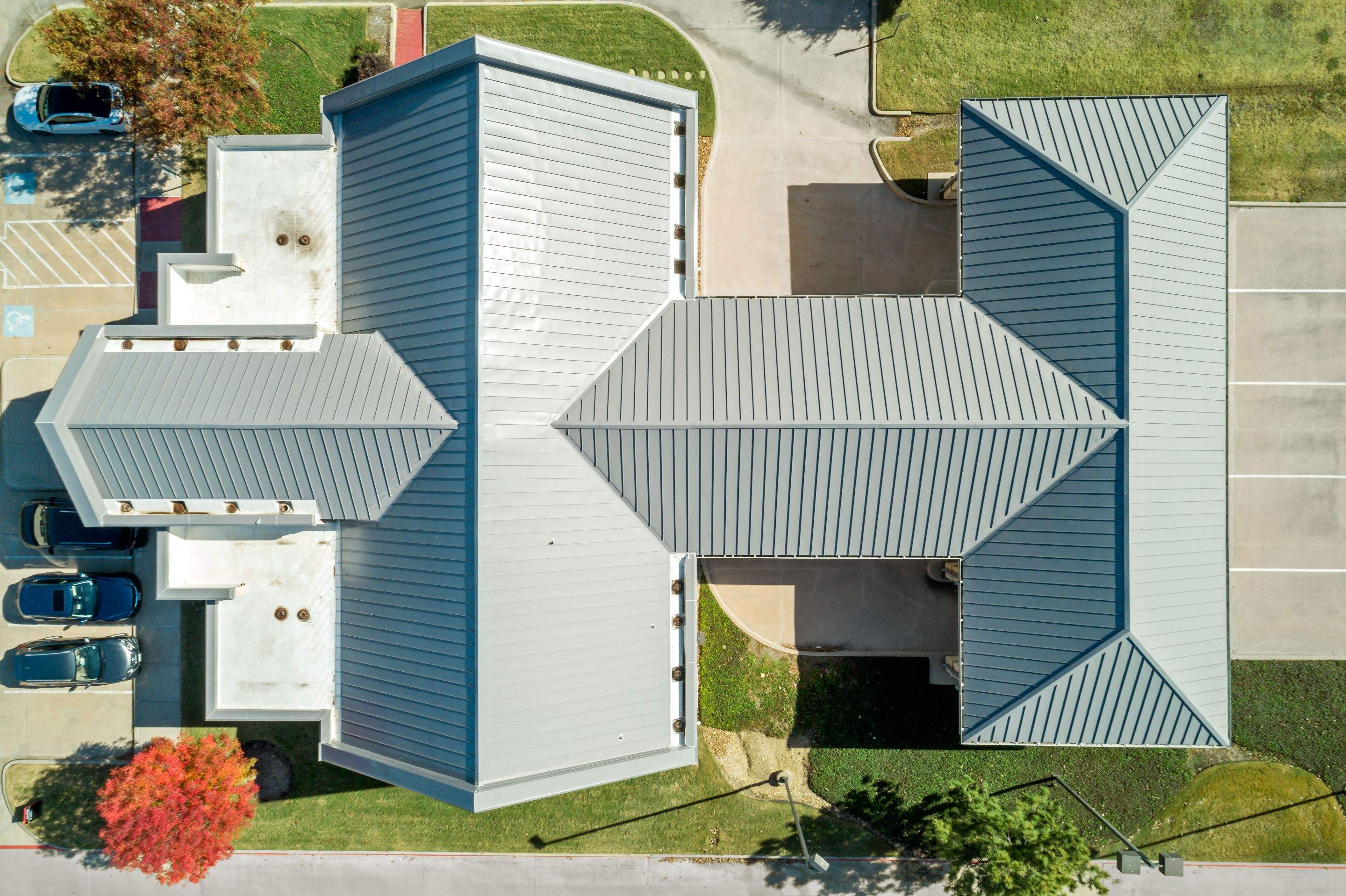 Commercial Roof Replacement using Standing Seam Roofing in Carrollton, TX by Roof Experts