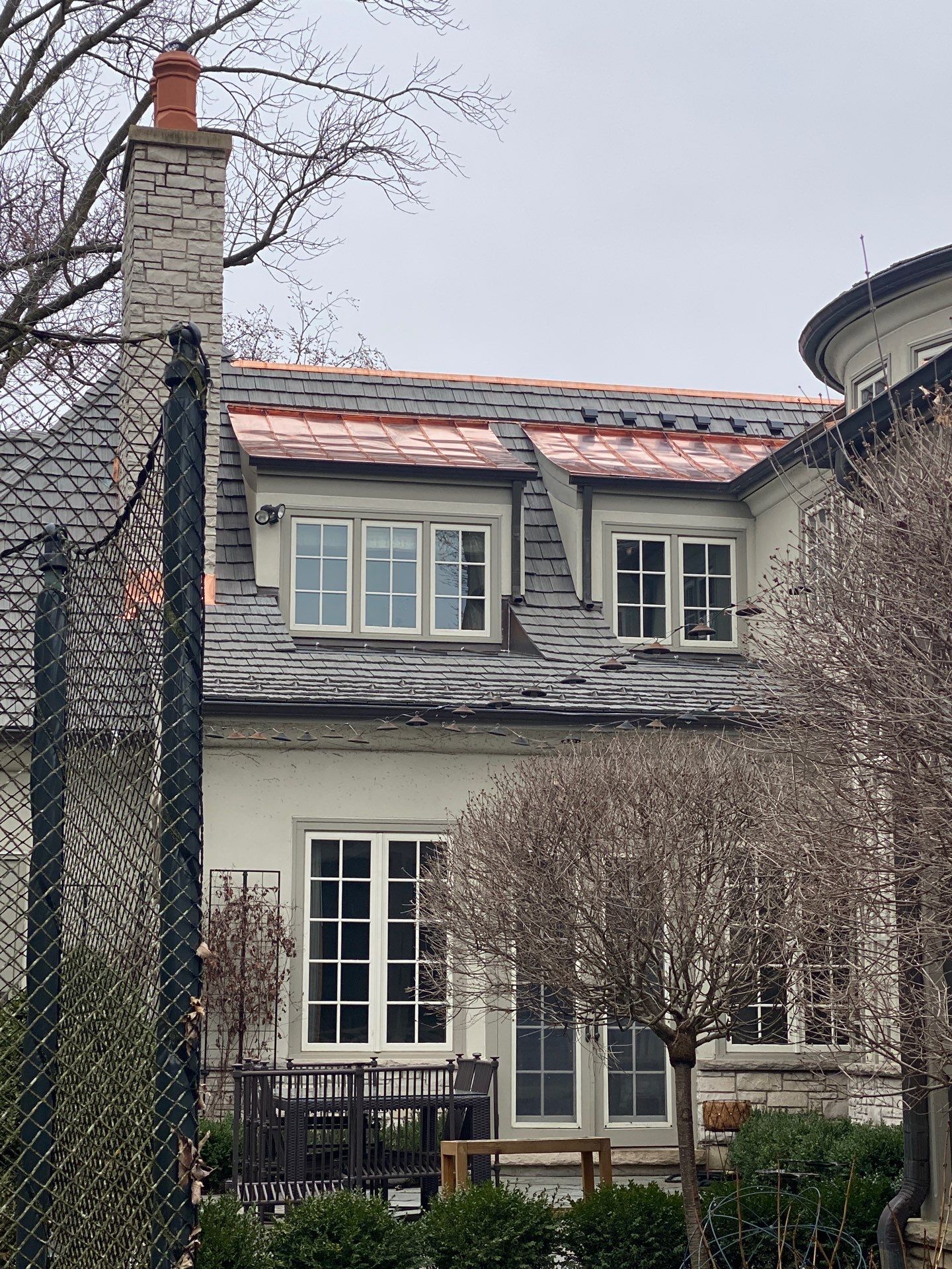 Brava Shake Tile Roof Installment with Copper Flashings by Custom Installations