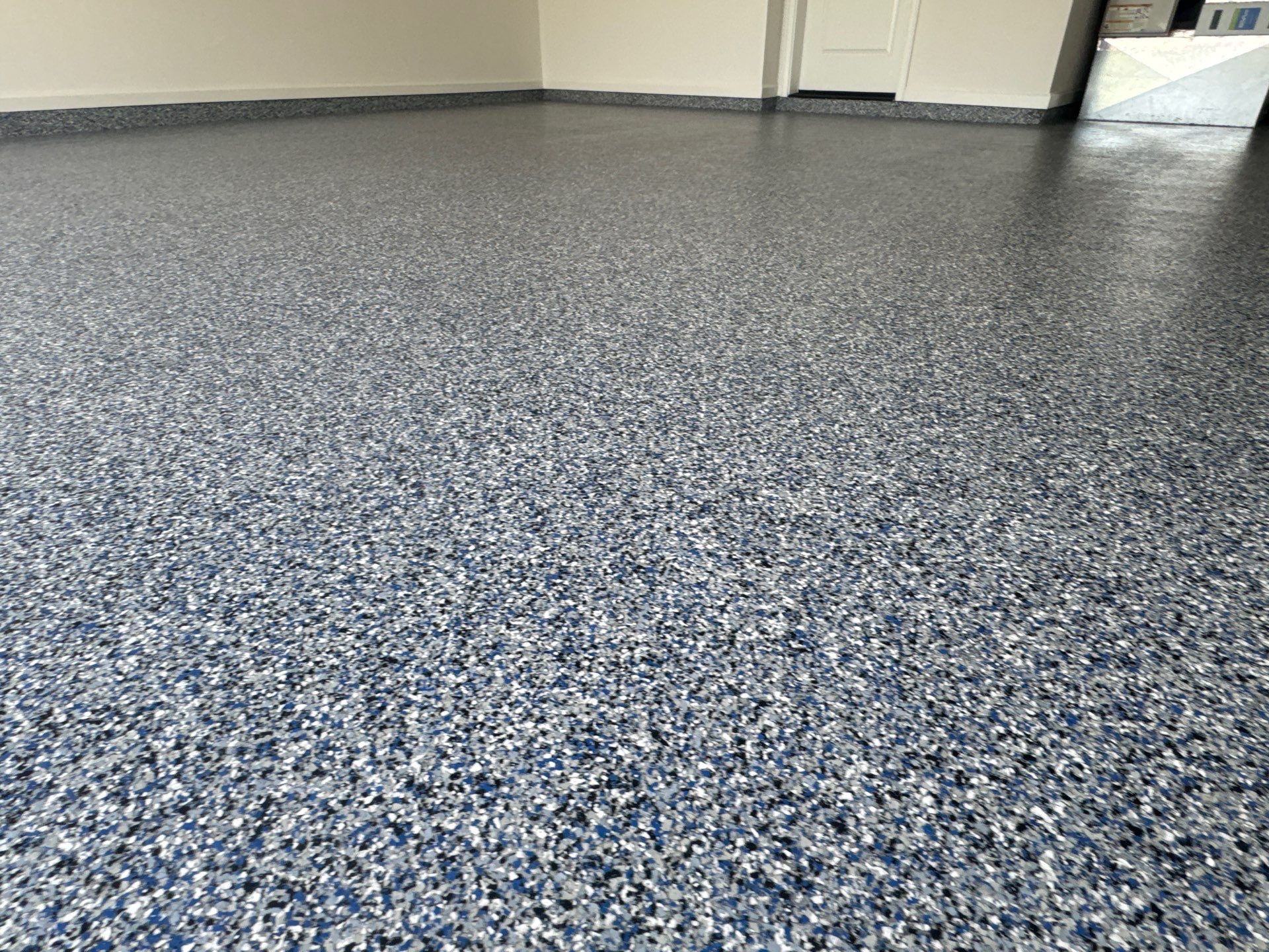 Garage Project in Newberry, FL in Denim by Cross Creek Concrete Coatings