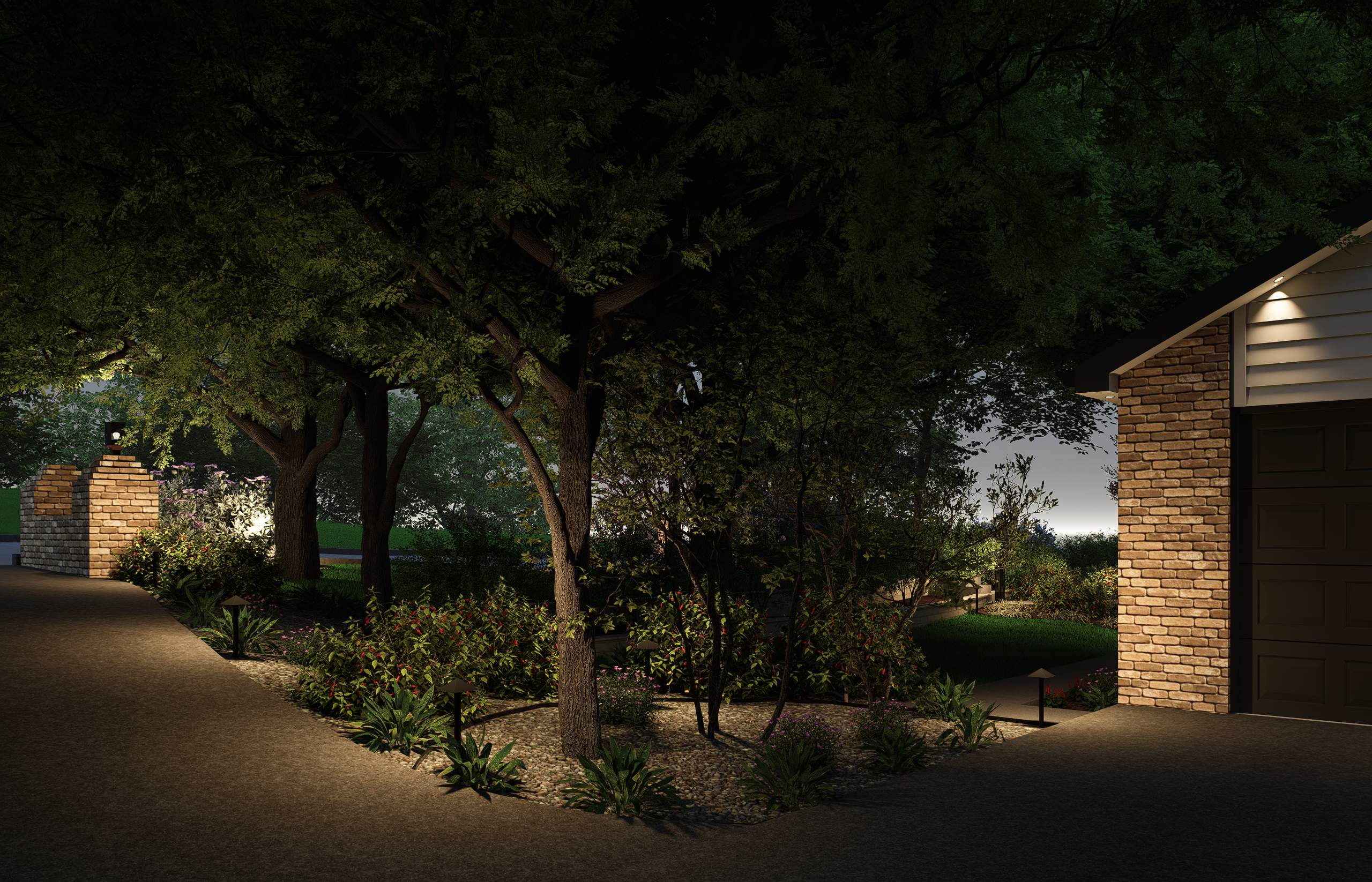 3D Design Render, Fair Oaks Ranch TX by Hole In One Lawns, LLC