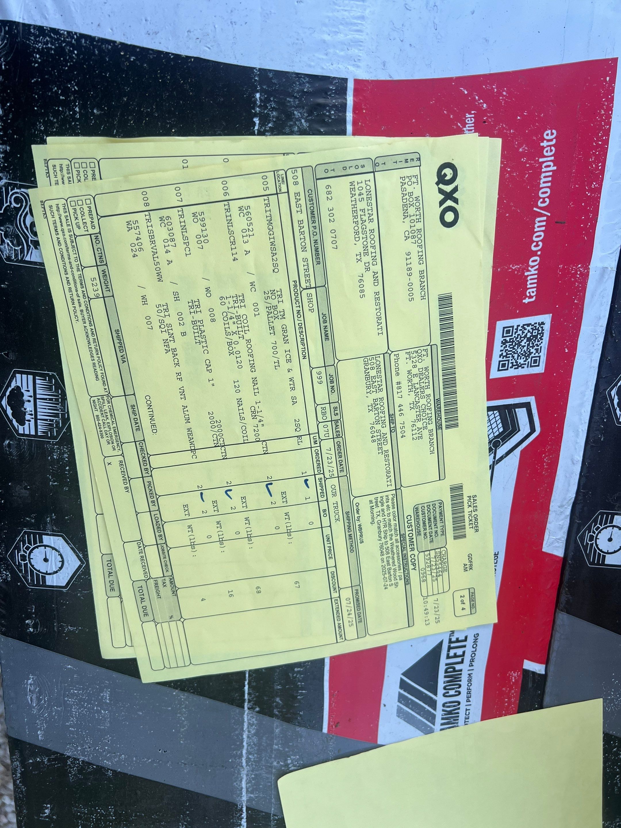 Project in Granbury by Lonestar Roofing and Restoration LLC.