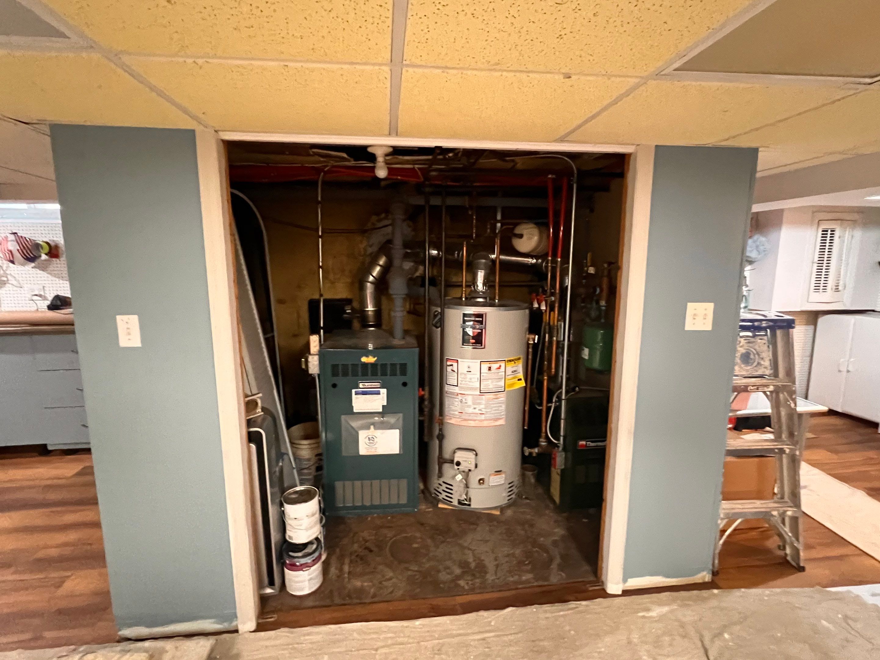 Water Damage Restoration and Finished Basement Flooring in Garden City by EMS Restoration Corp