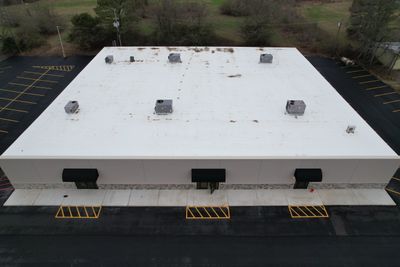 Commercial Roofing Installation using 50 mil PVC