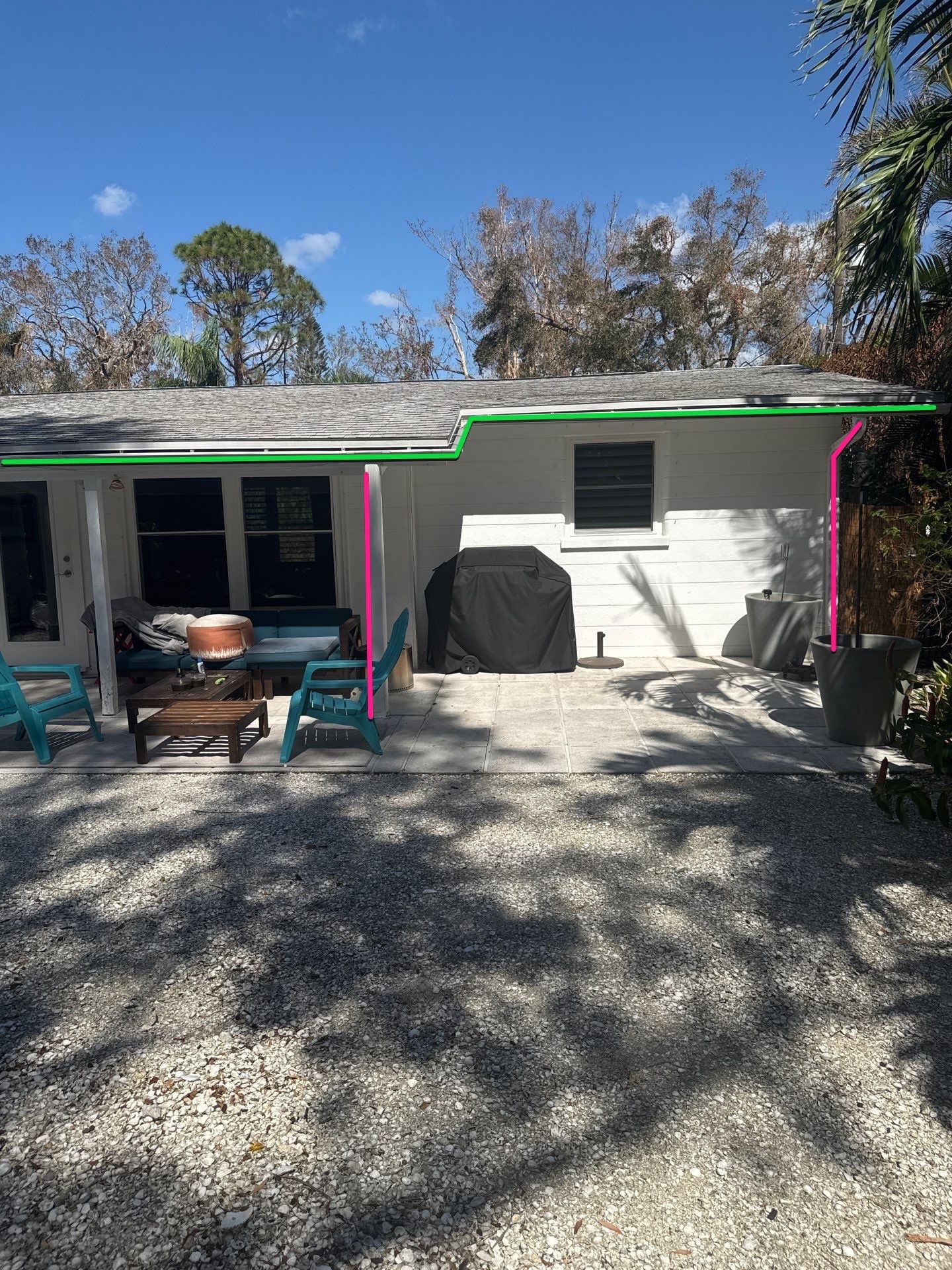 White 6-Inch Seamless Gutters in Osprey FL by Gutter Professors