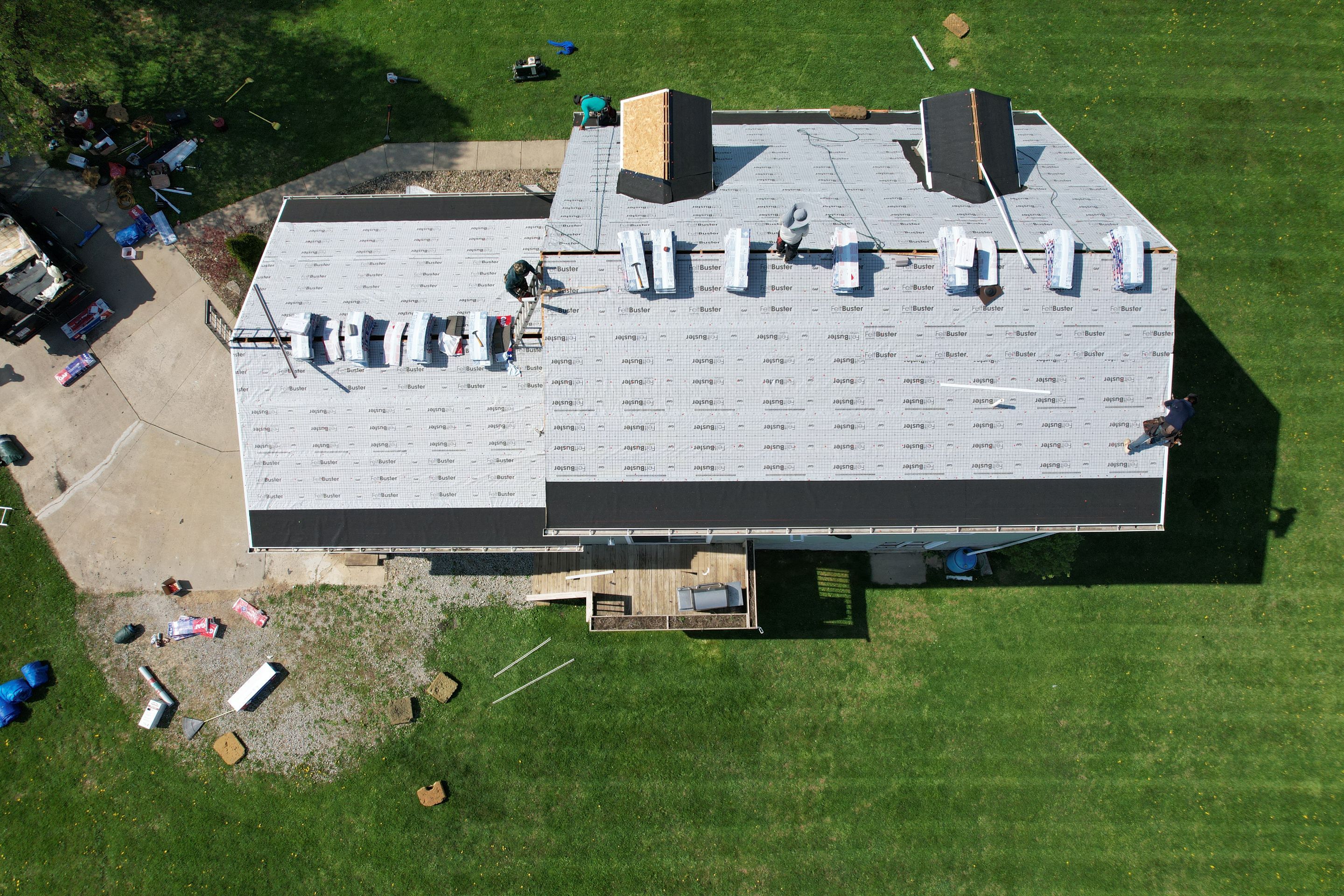 Residential Roofing Installation using GAF Timberline HDZ Cedar Falls by Rainstoppers Roofing