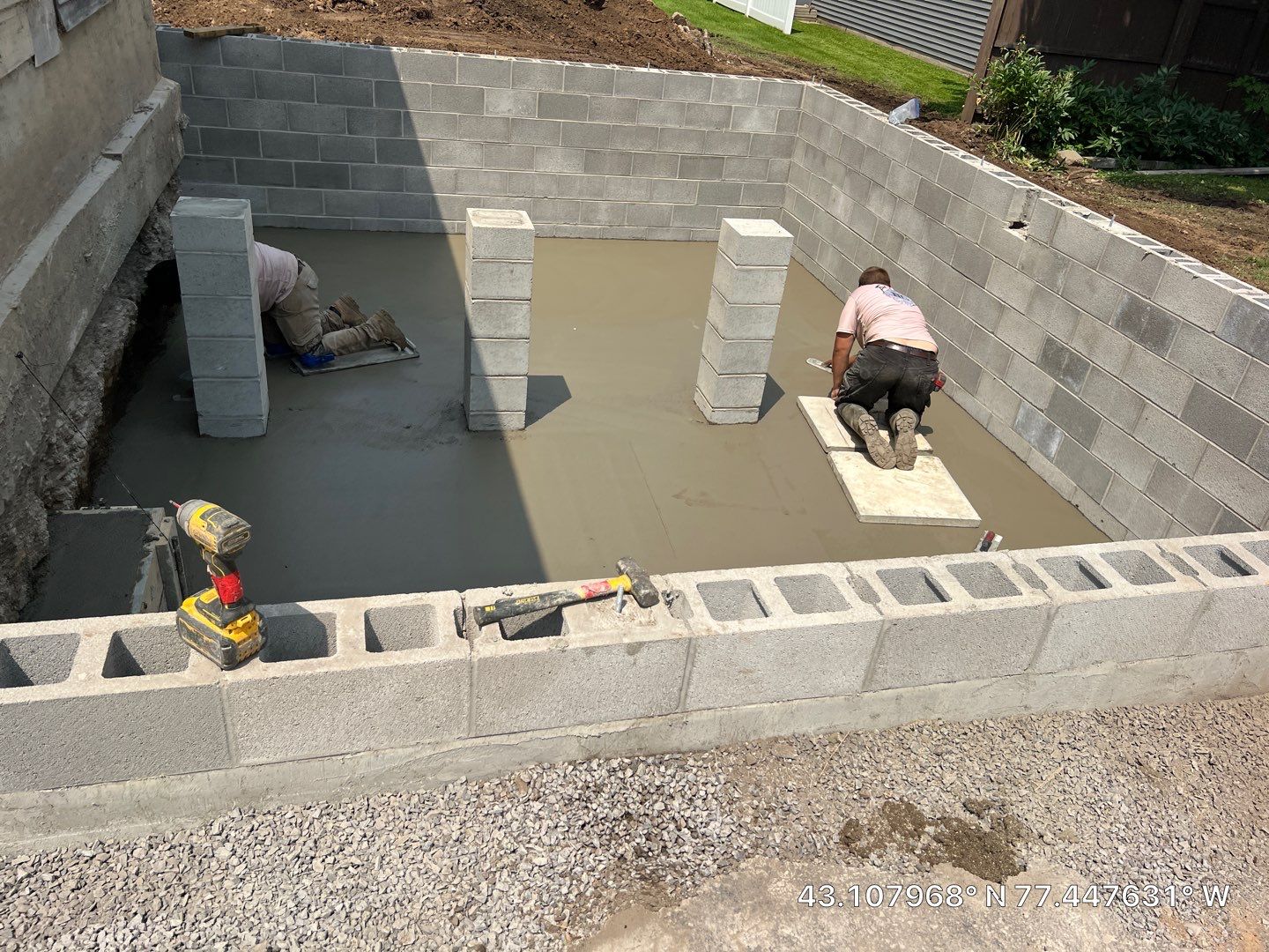 Block Foundation Addition  by NG Masonry & Construction LLC