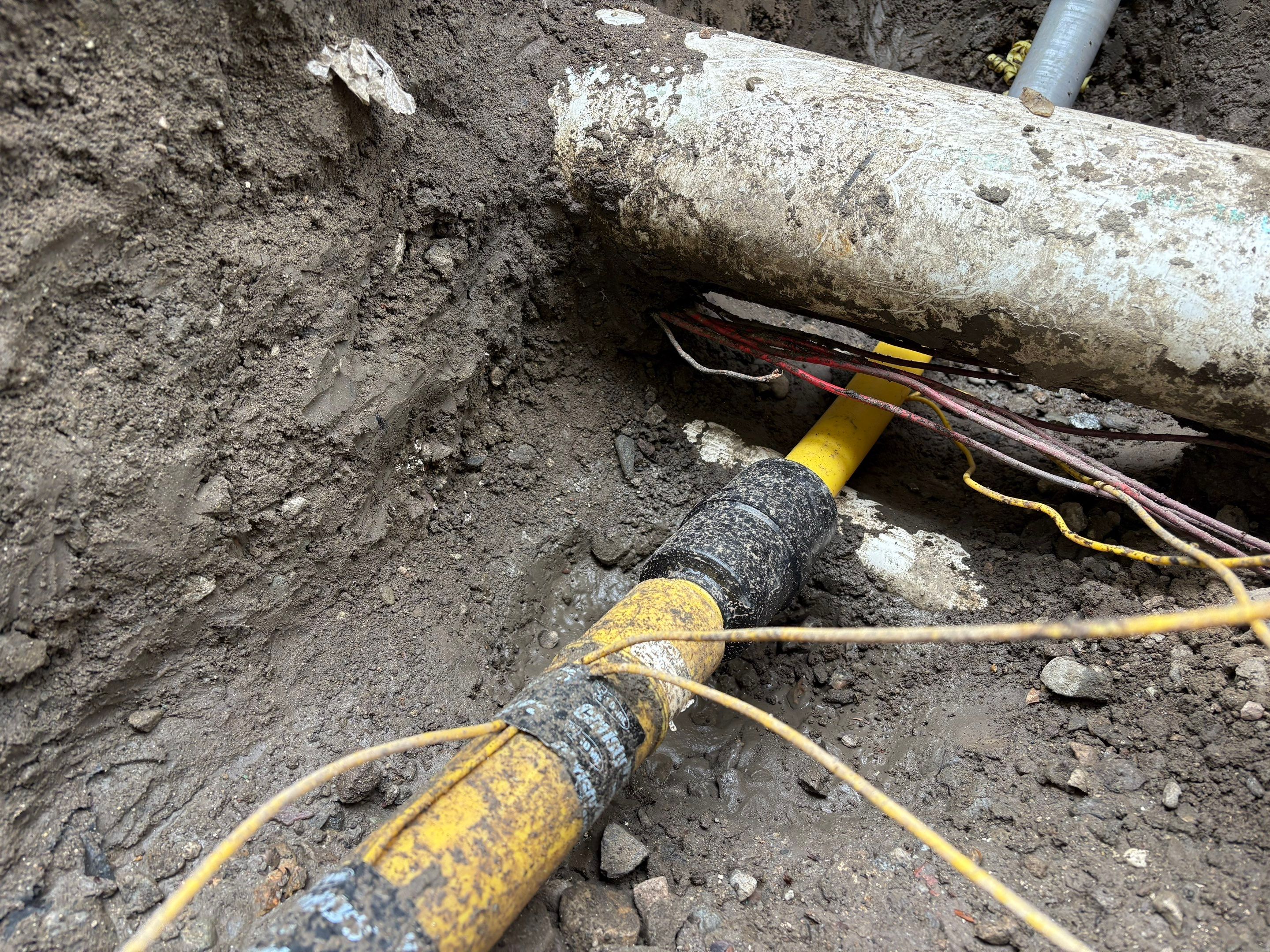 Bad Gas Line installation Leak by Professional Plumbing Inc 