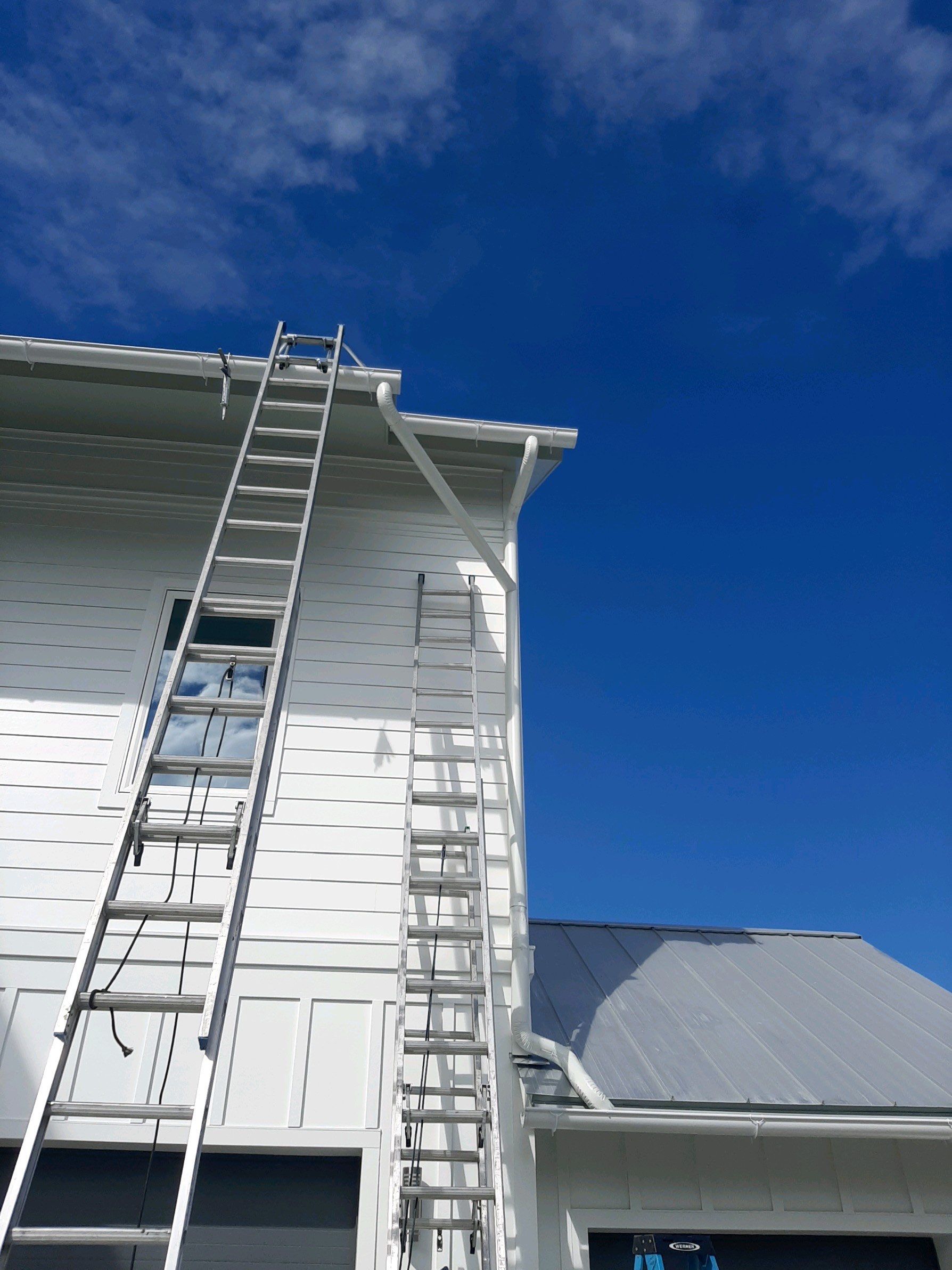 Gutter Installation Using 6 Inch Seamless Aluminum Gutters by Gutter Professors