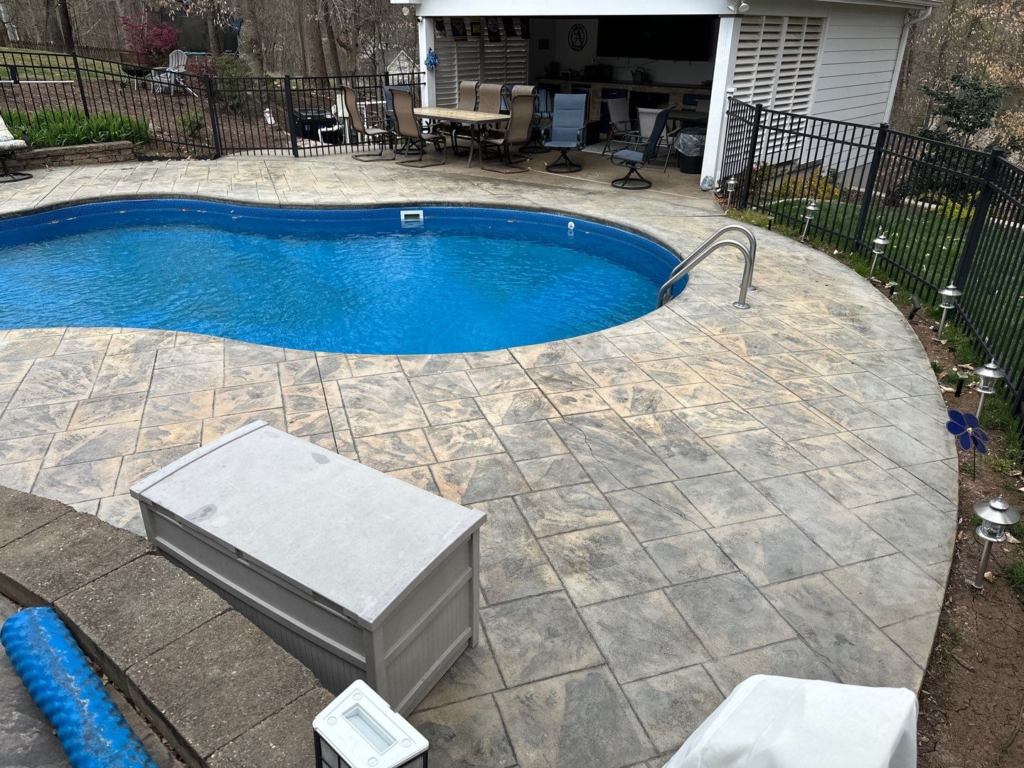 Pool Deck using AcryFin by DuraSeal