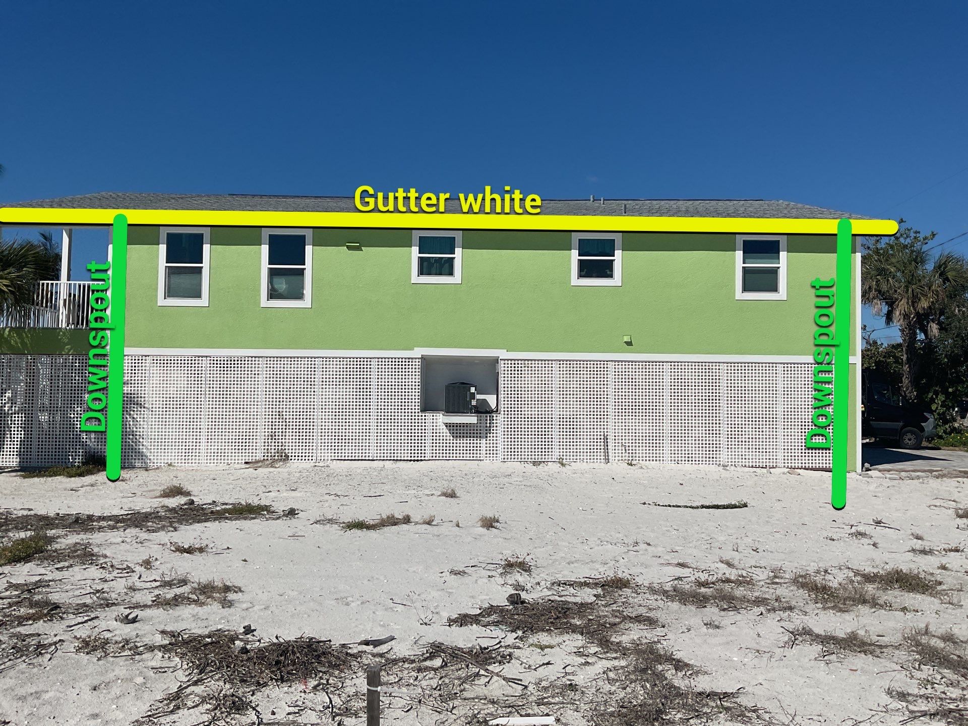 Splash Guard System Installed in Fort Myers FL by Gutter Professor by Gutter Professors