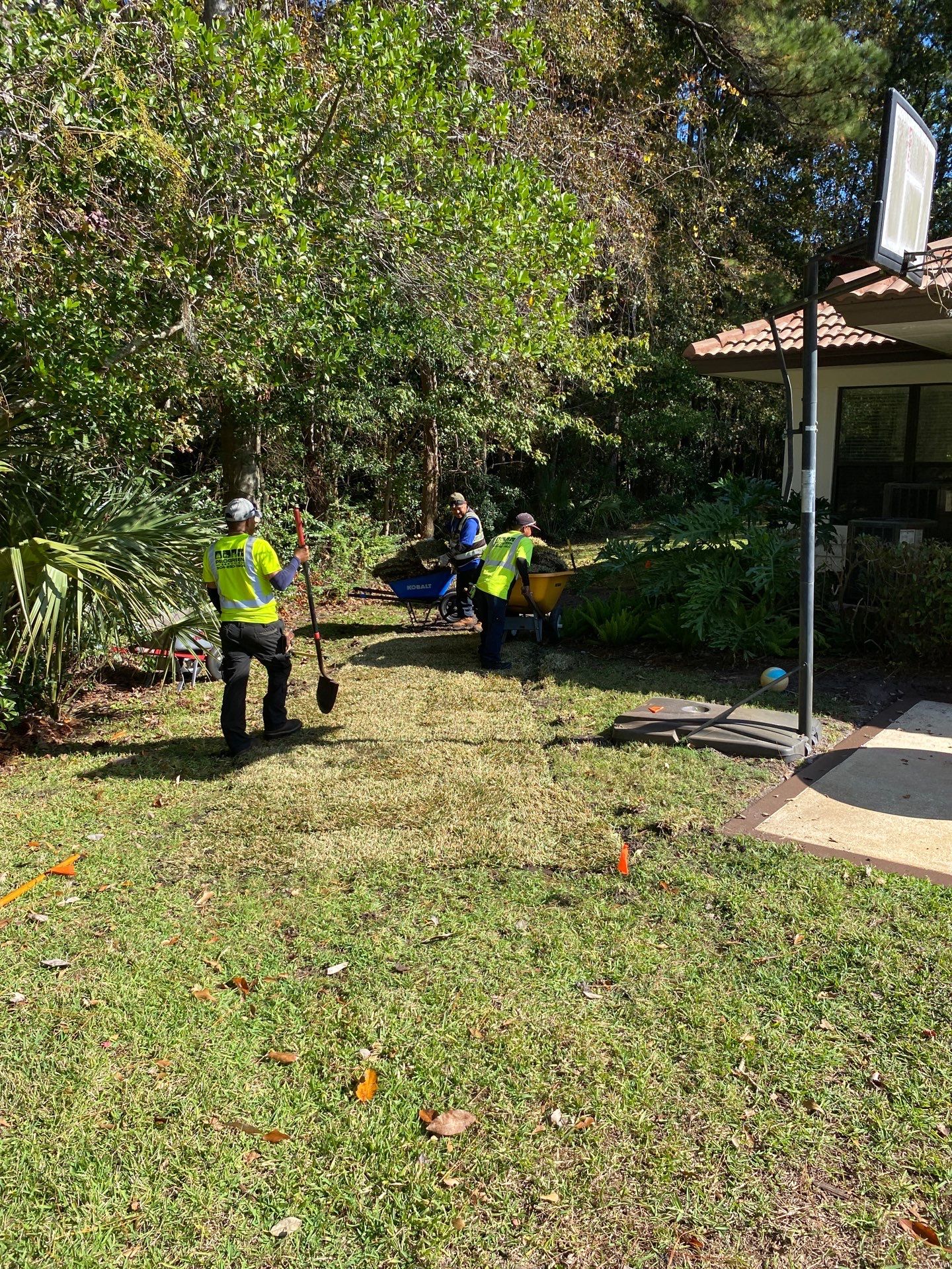 Deerwood Residence | Sod Repair & Mulch Installation  by ProGreen Services
