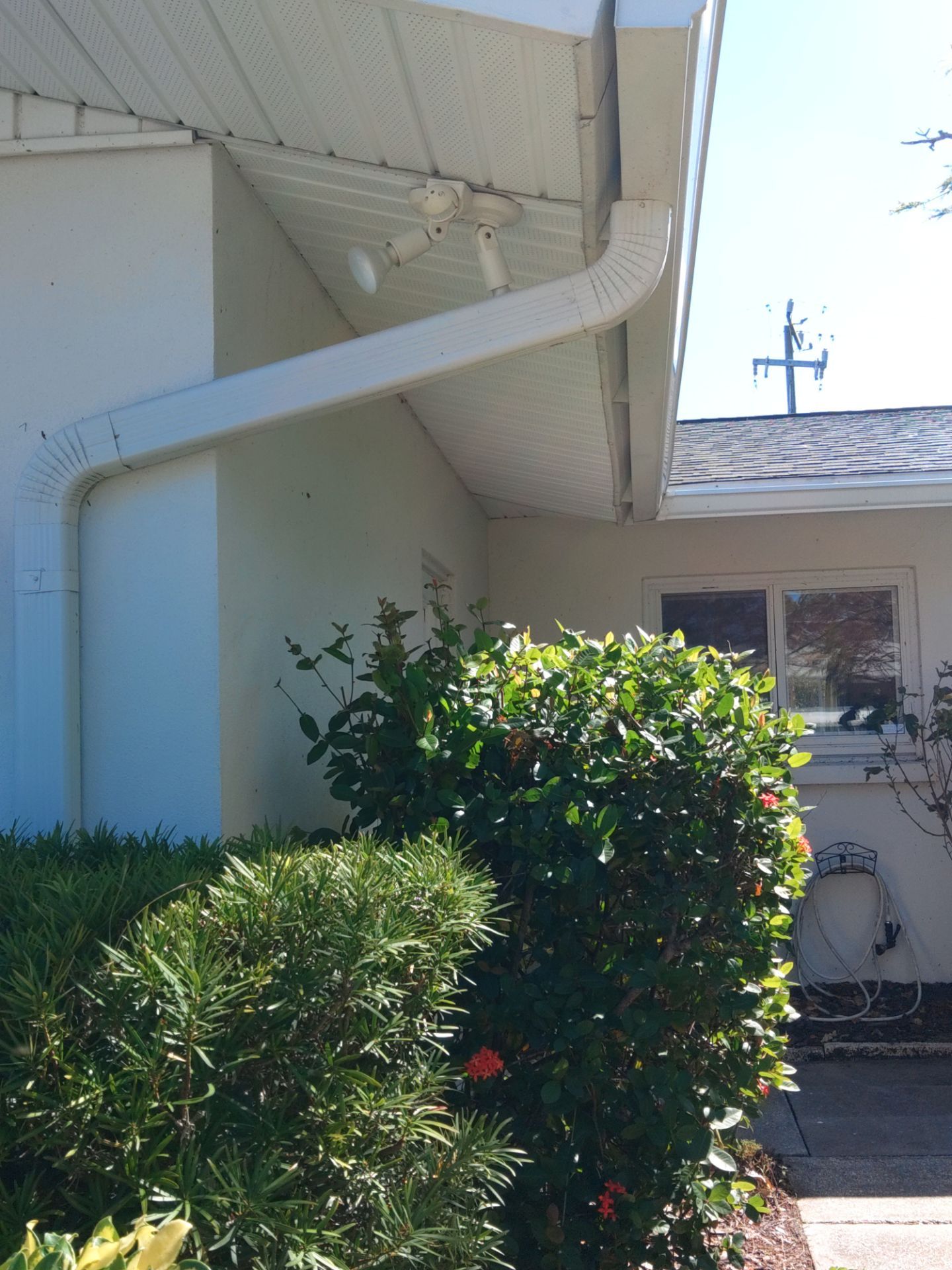 Soffit White Vinyl Installation FL by Gutter Professors