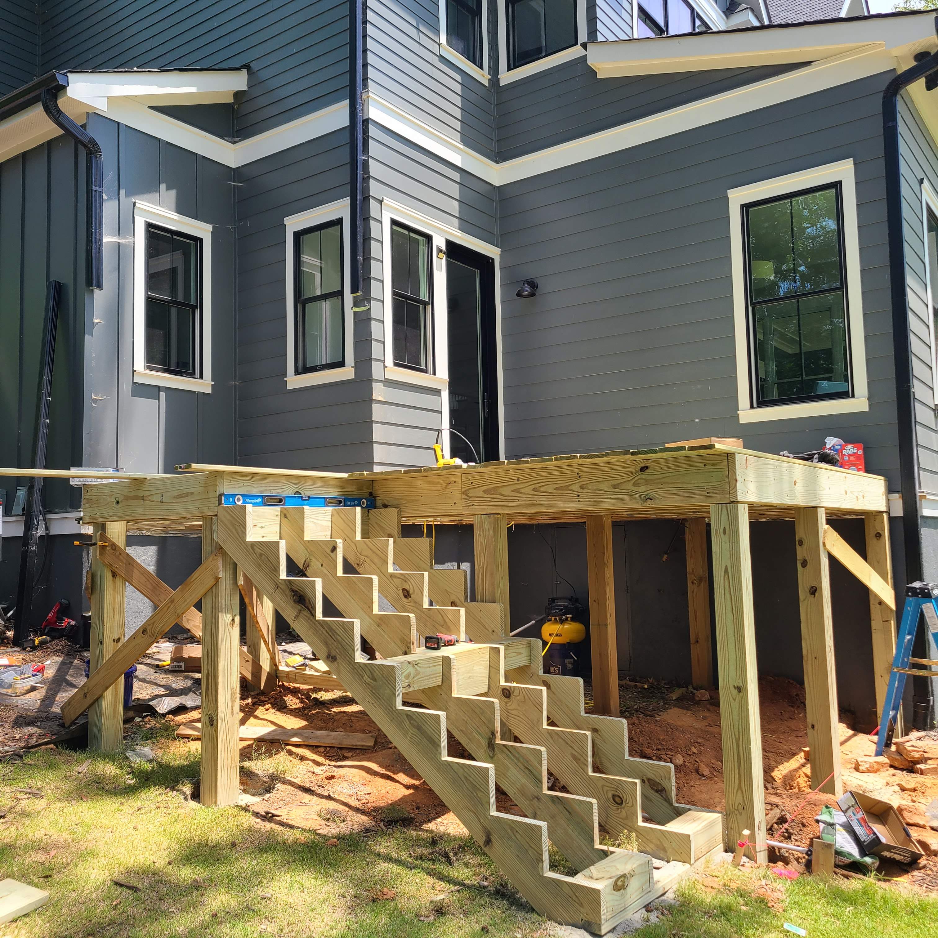 Deck Expansion w/ Cable Railing by A Step Above Handy LLC 