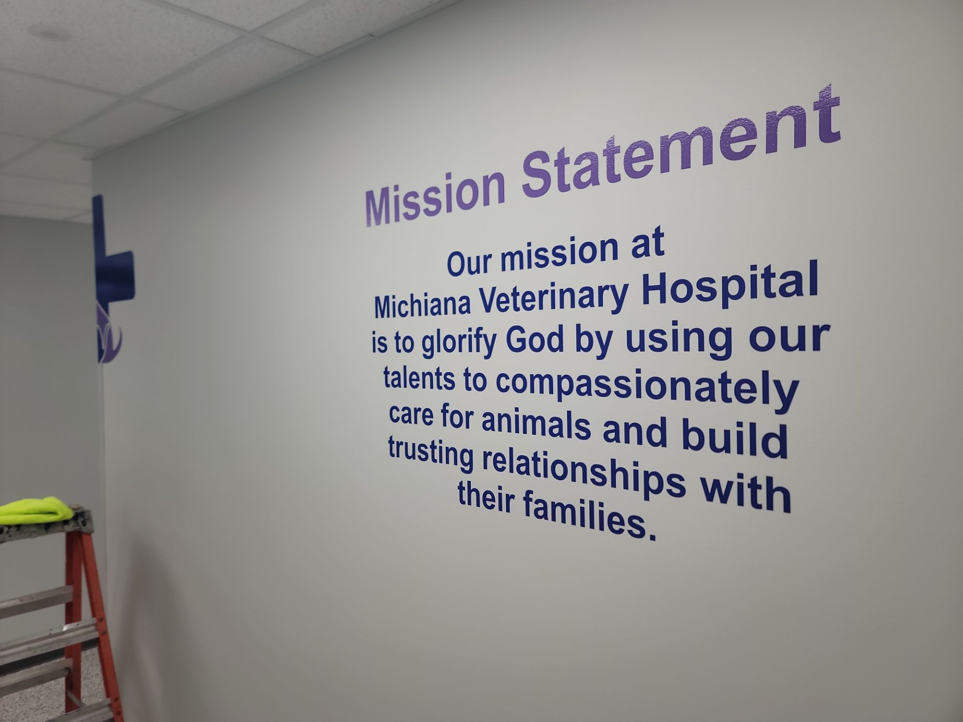 Custom Monument Signage and Interior Branding in Edwardsburg by Hayes Design co