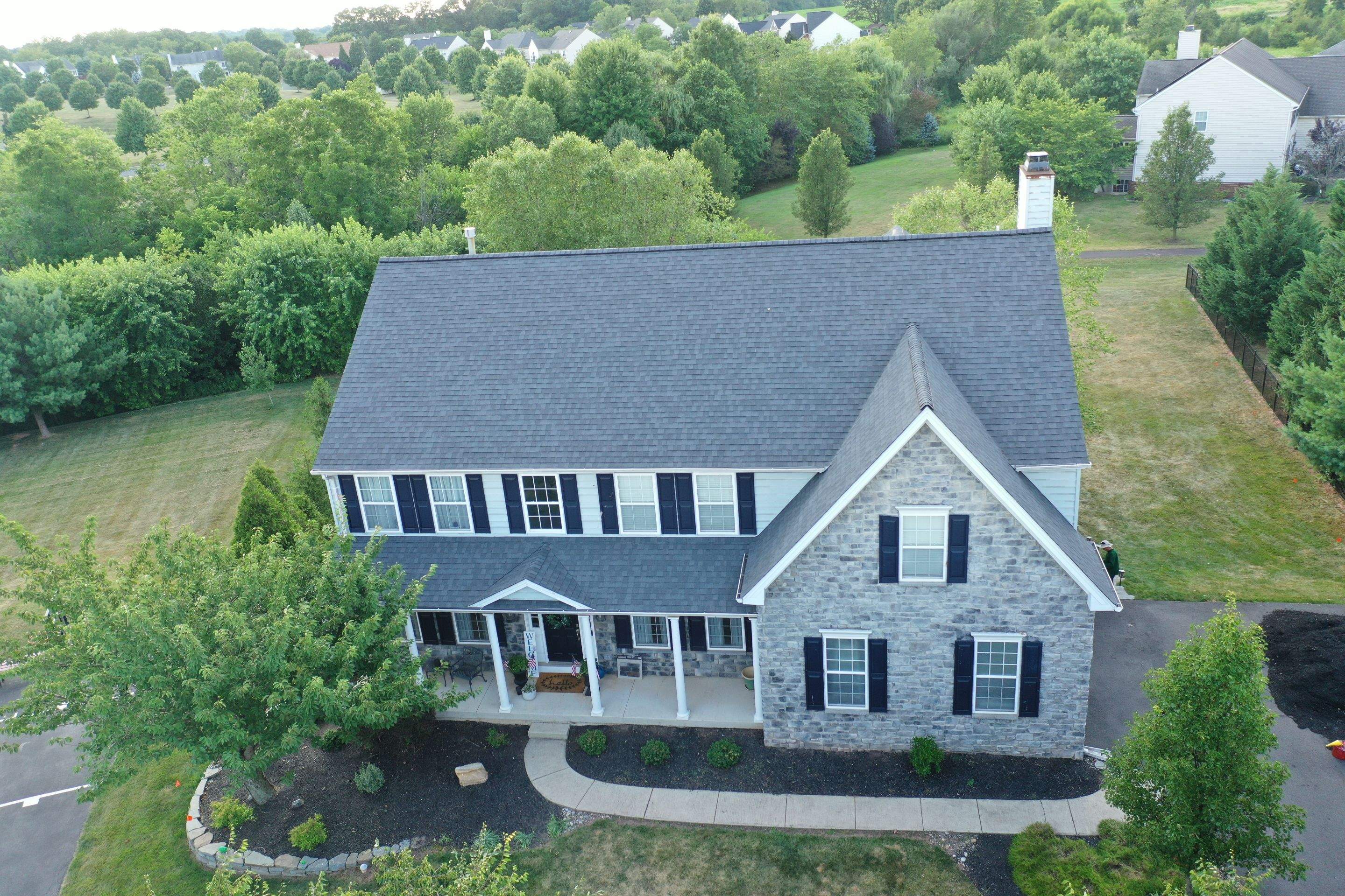 Roofing Installation using CertainTeed Landmark - Pewterwood by Storm Guard of Ches-Mont PA