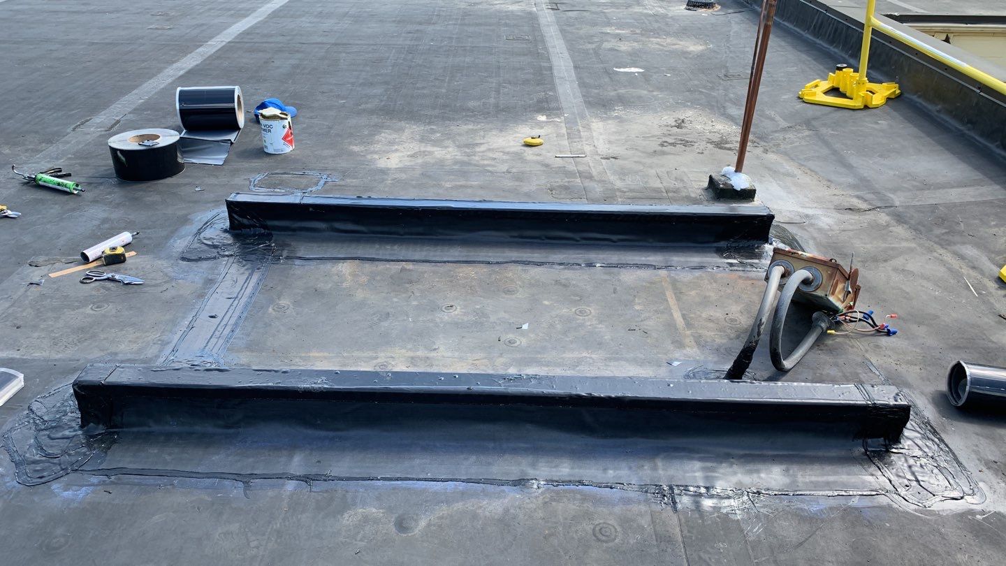 Commercial Roofing Repair using EPDM  by A Plus Exterior