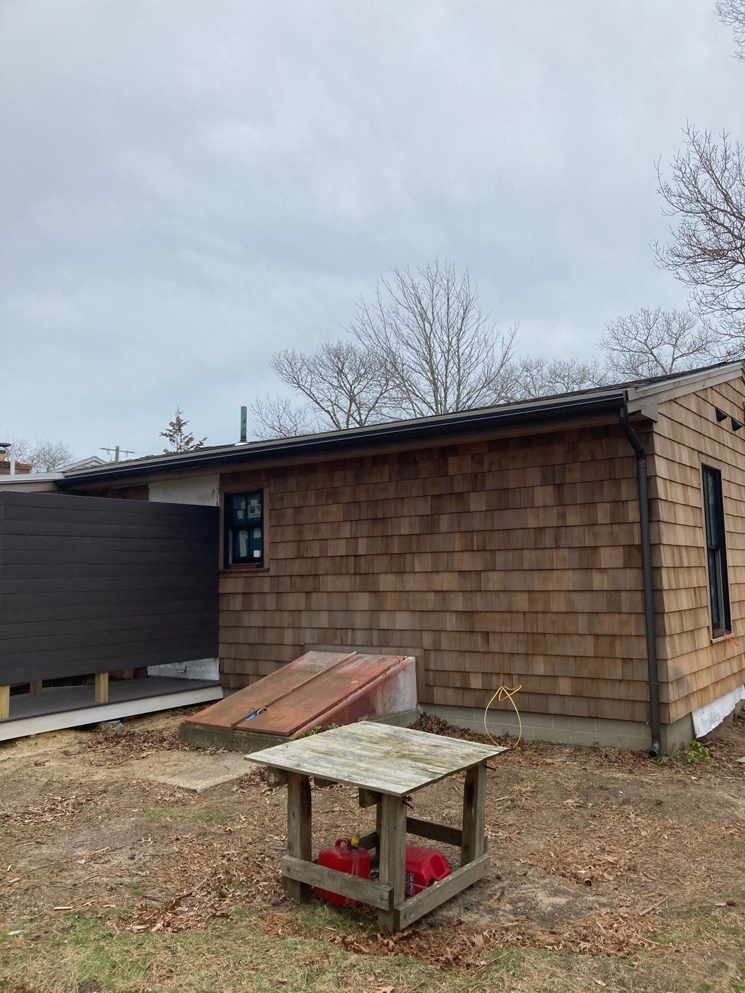 Gutter Installation using 6" Half Round Aluminum Gutter in Falmouth by Gutter Pro Enterprises