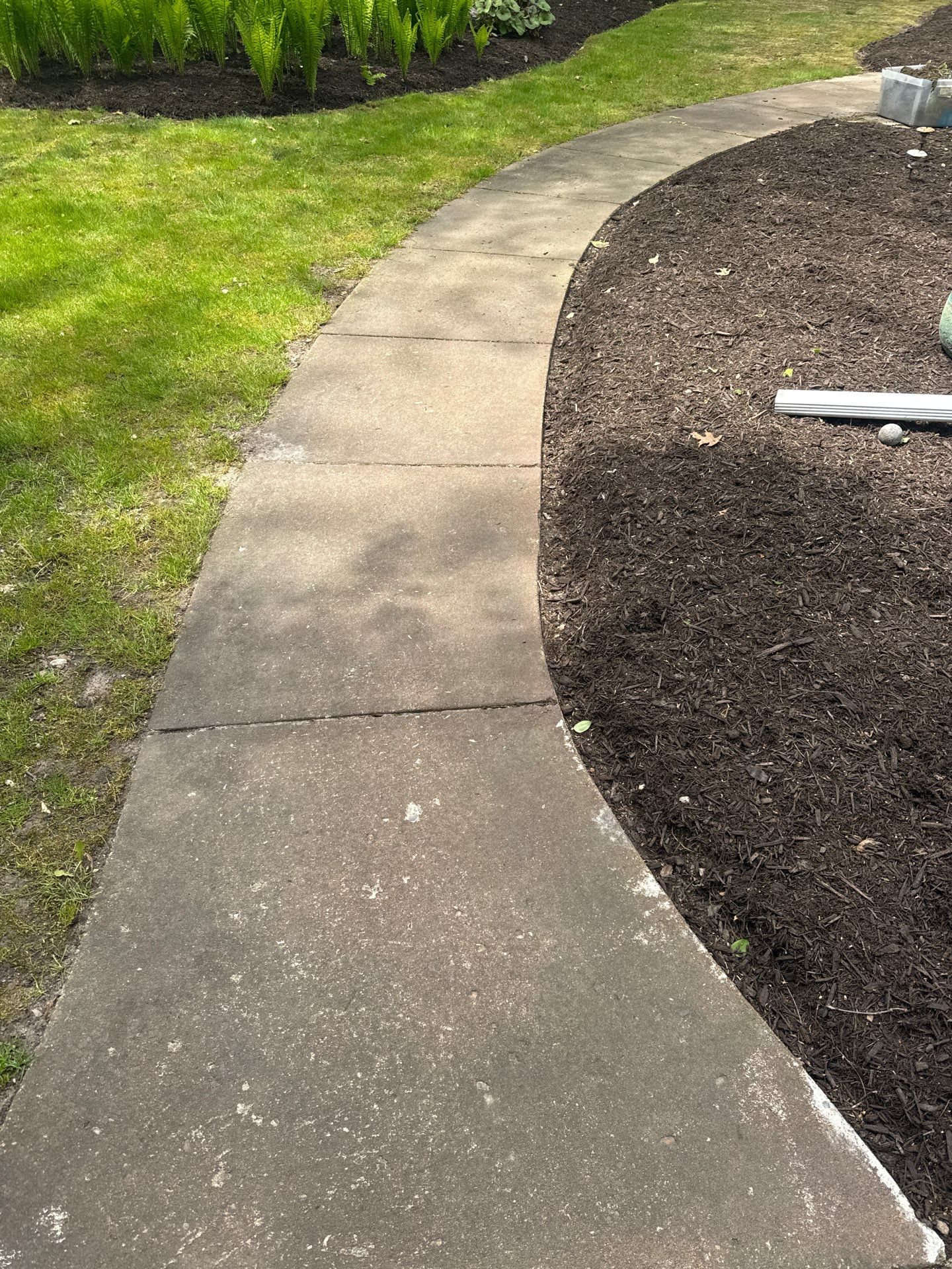 Concrete Driveway and Walkway Staining With Espresso Borders in Grand Rapids by Gordon Painting