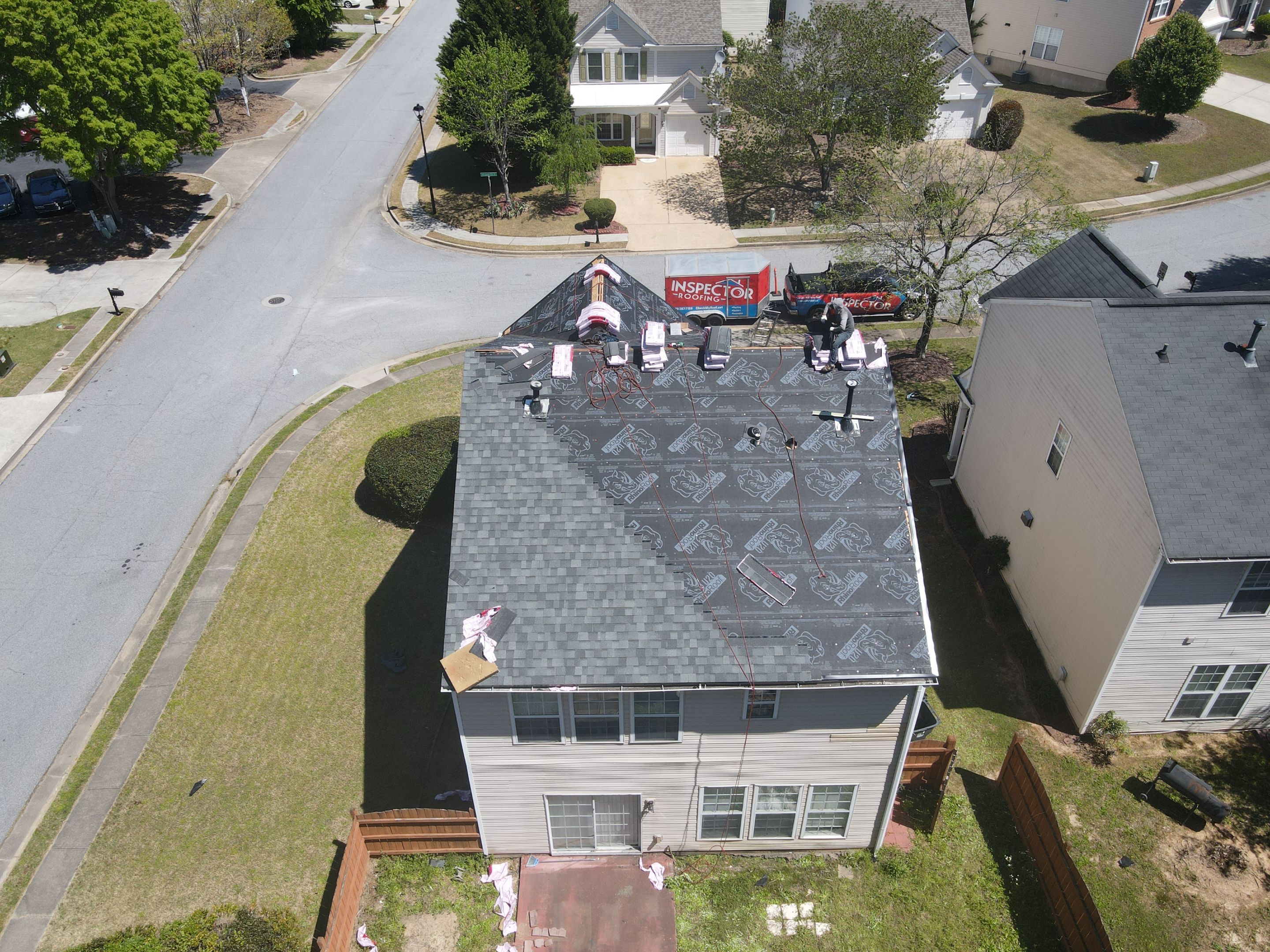 Residential Roofing Installation using Owens Corning by Inspector Roofing and Restoration