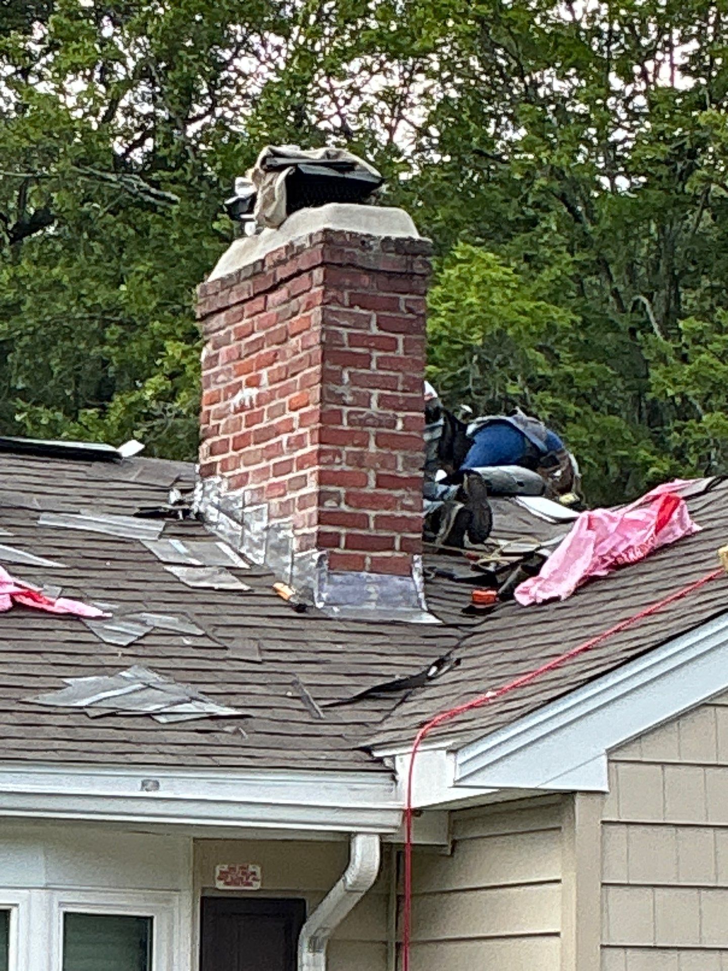 Full Roof Replacement & Chimney Repair – Onyx Black, MA by Mighty Dog Roofing of Greater Middlesex County