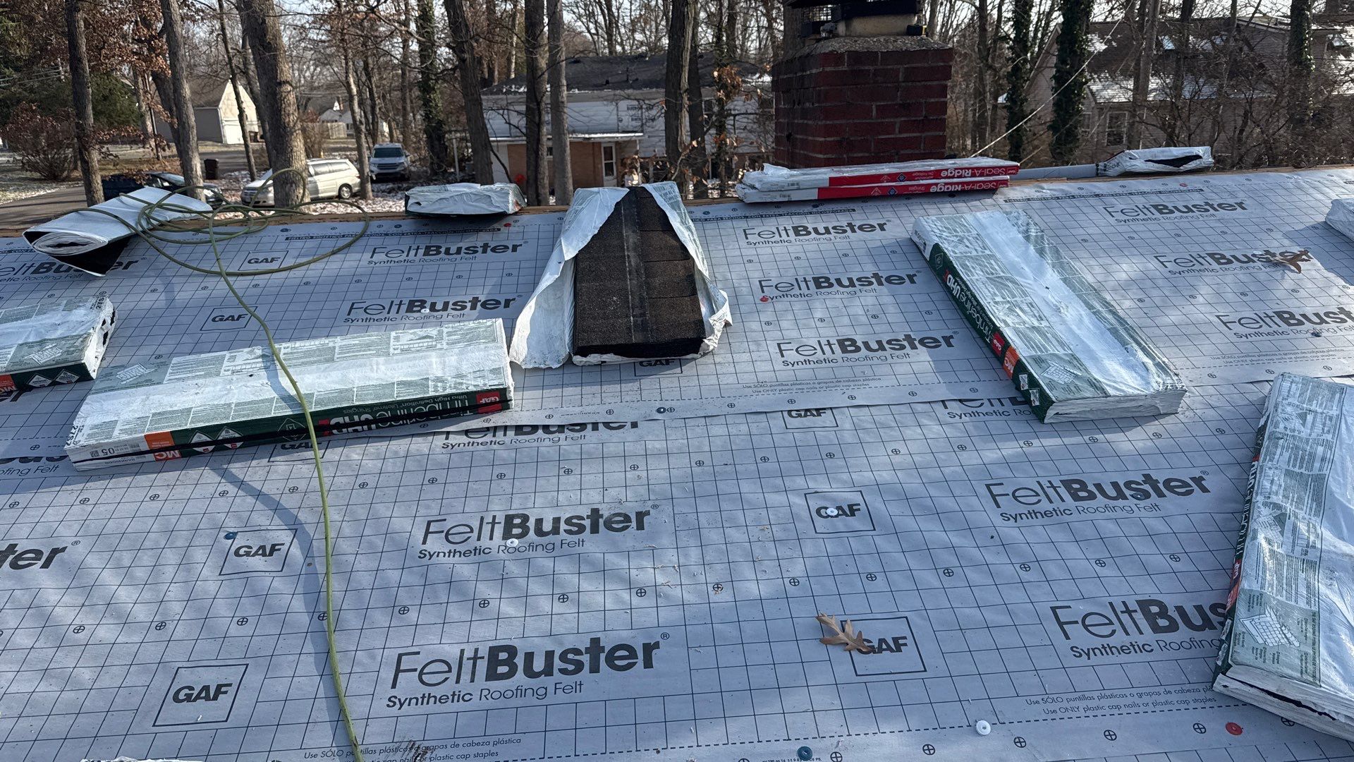 Residential Roofing Installation using Timberline UHDZ Shingles - Barkwood by RoofX 