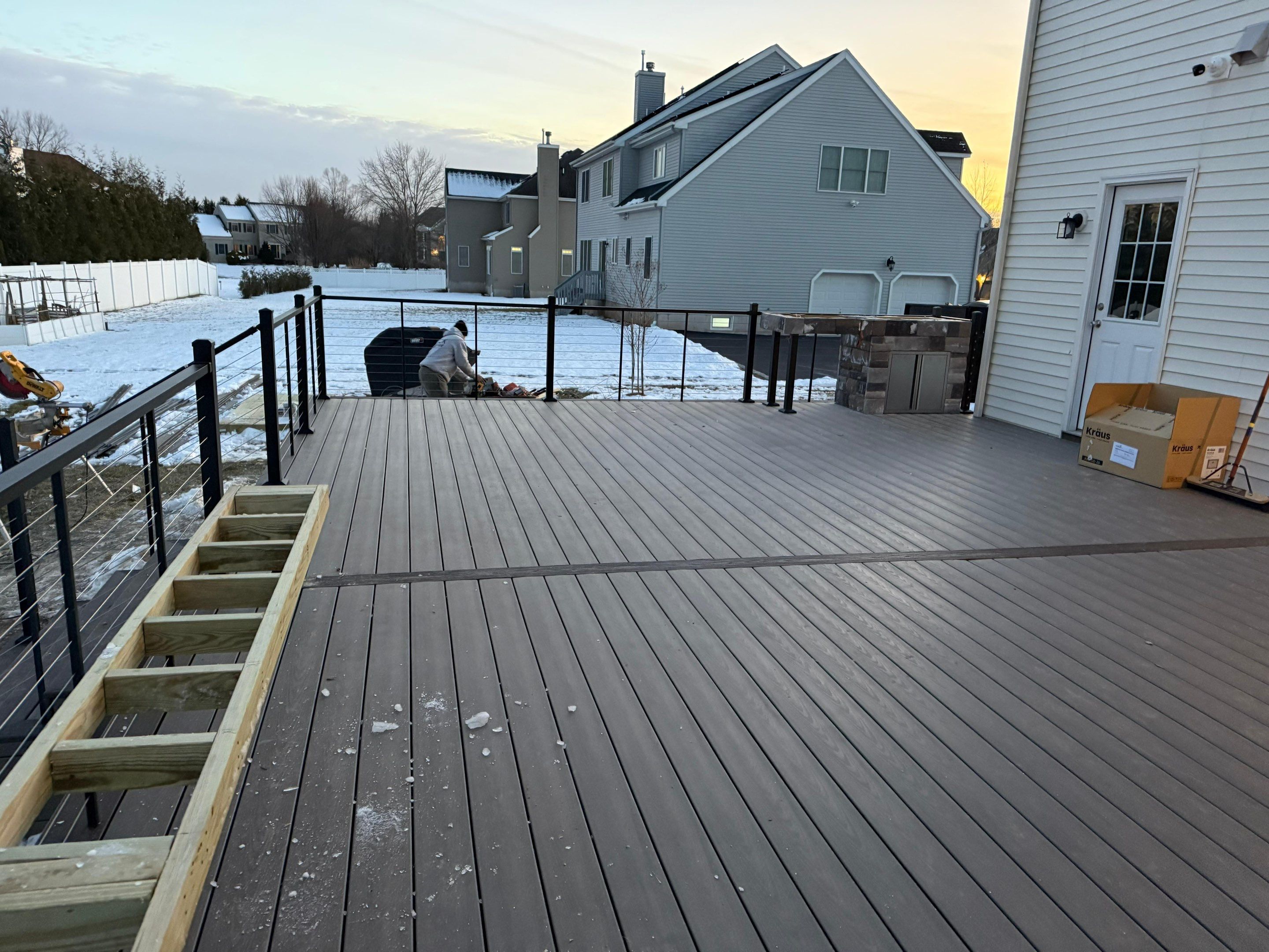 New Deck and outdoor Kitchen In Hillsborough , New Jersey by deck guardian