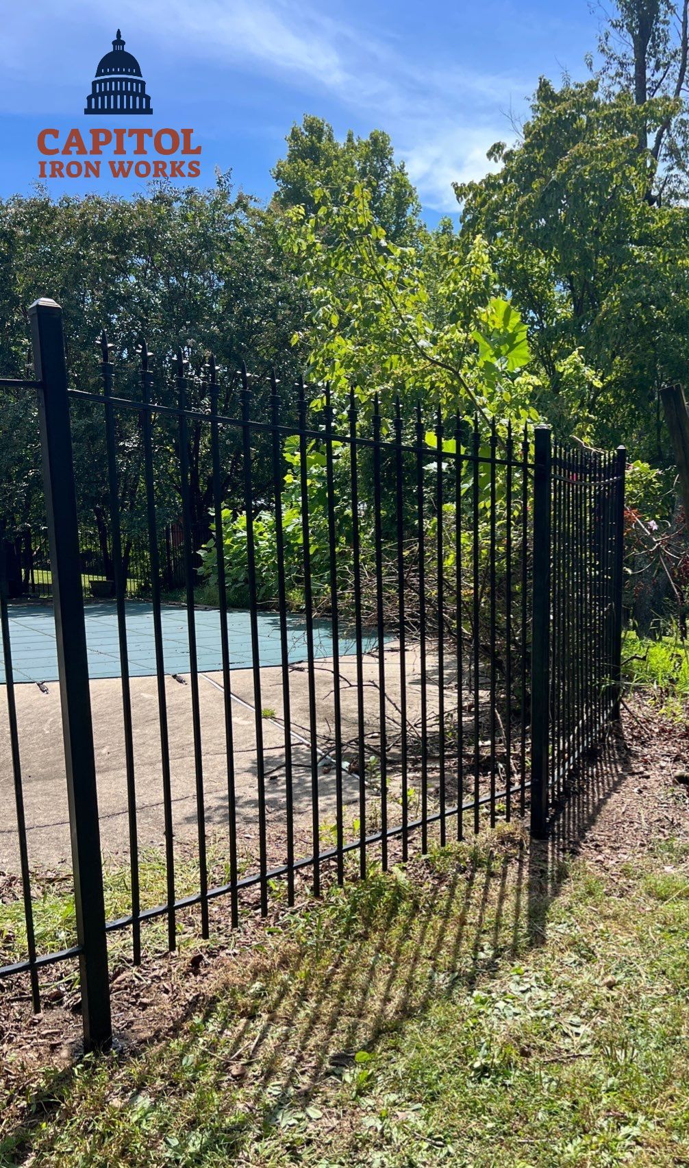 Traditional Iron Fence Replacement – Potomac, MD by Capitol Iron Works