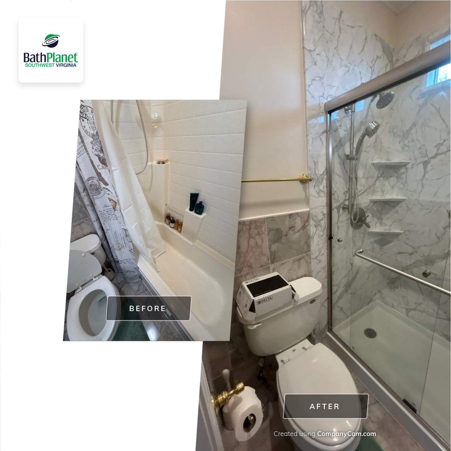Tub to Shower by BathPlanet SW Virginia
