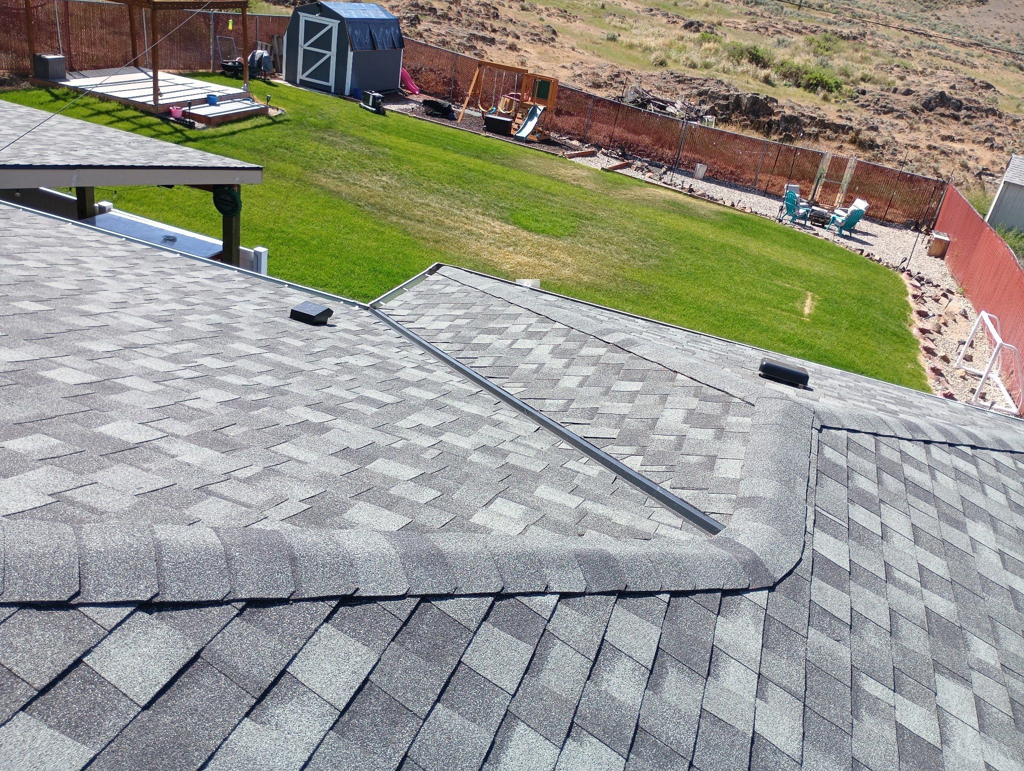 Residential Roof Installation Featuring CertainTeed Landmark Pro Shingles in E 5th Ave Odessa, WA 99159 The Alpine Premium System - 5-Star PREMIER SureStart PLUS Coverage - Certainteed Landmark® PRO Shingle - Max Def Granite Gray by Alpine Roofing
