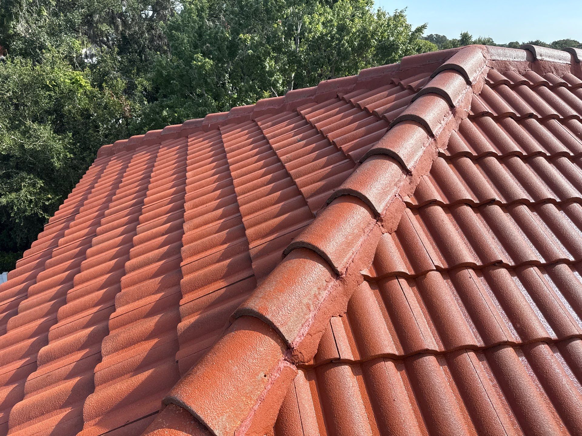 Soft Wash Tile Roof Cleaning in Sonoma Community, Sarasota, FL by Sunshine AquaWash